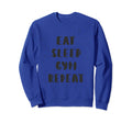 Eat Sleep Gym Repeat Sweatshirt - Custom Art Print Men Women - T-Shirt, Sweatshirt, Hoodie