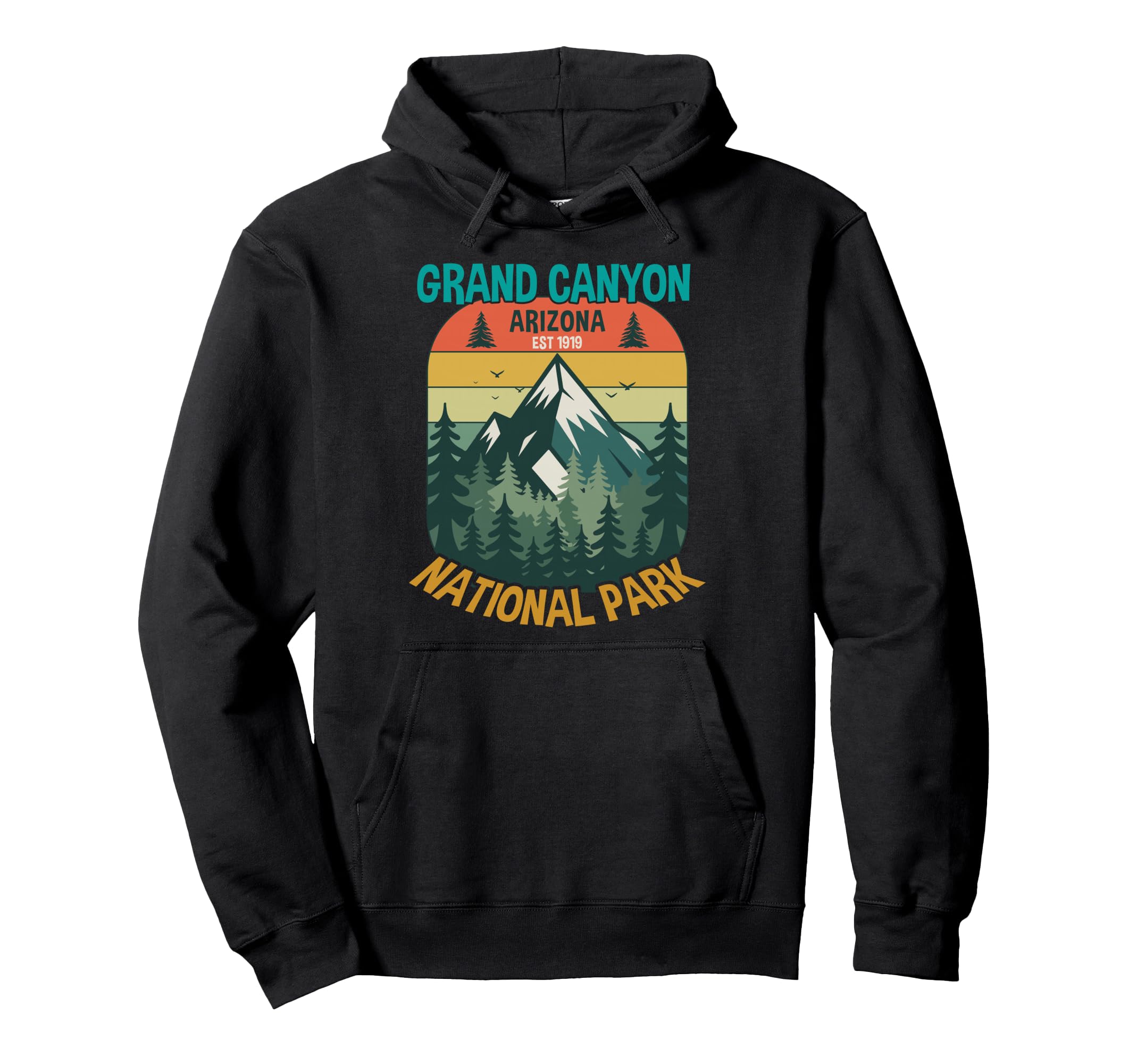 Grand Canyon National Park Arizona Hoodie - Minimalist Print for Adults - T-Shirt, Sweatshirt, Hoodie