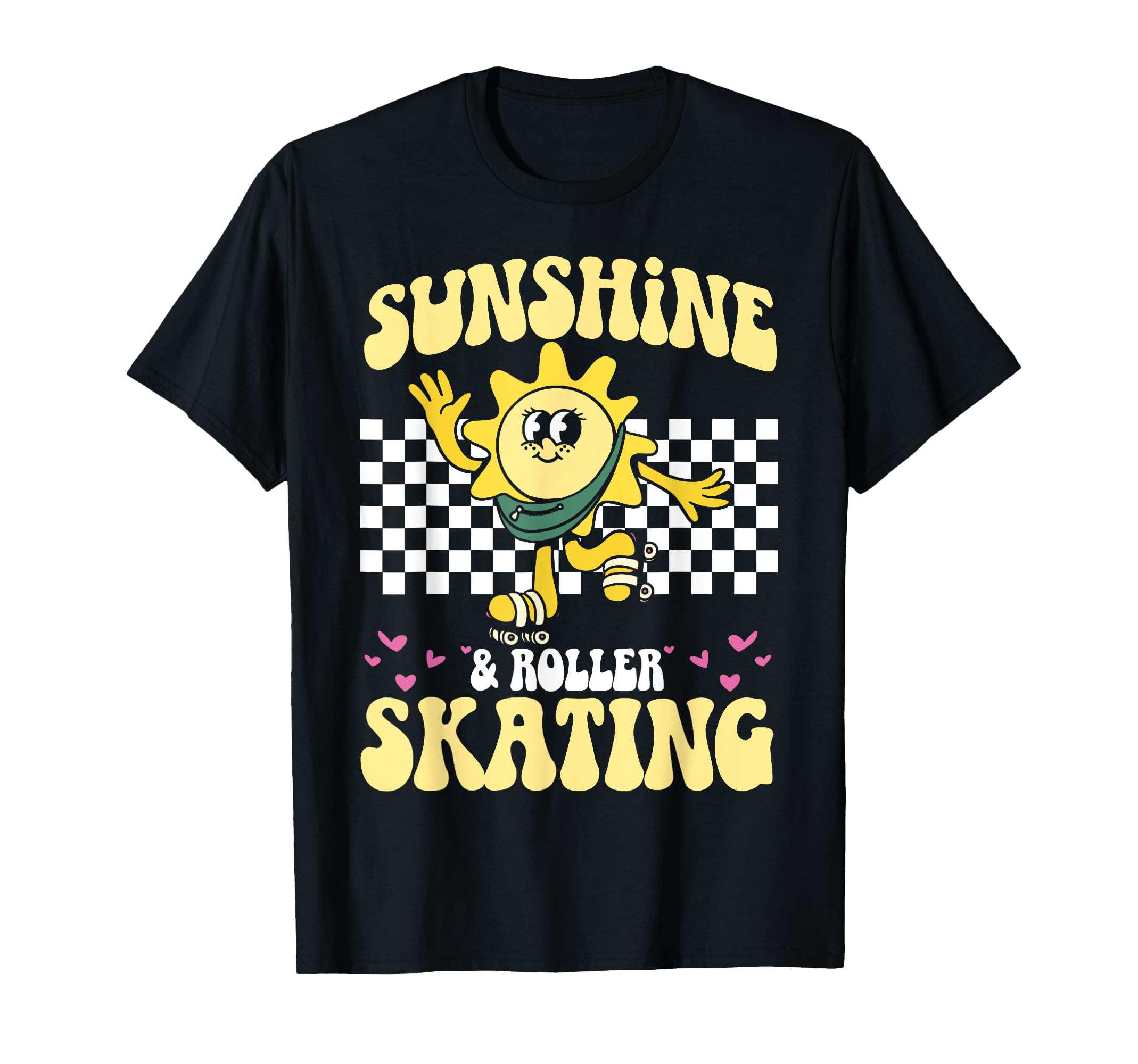 Roller Skating Skate 1970S Sunshine T-Shirt - Graphic Print Men Women - T-Shirt, Sweatshirt, Hoodie