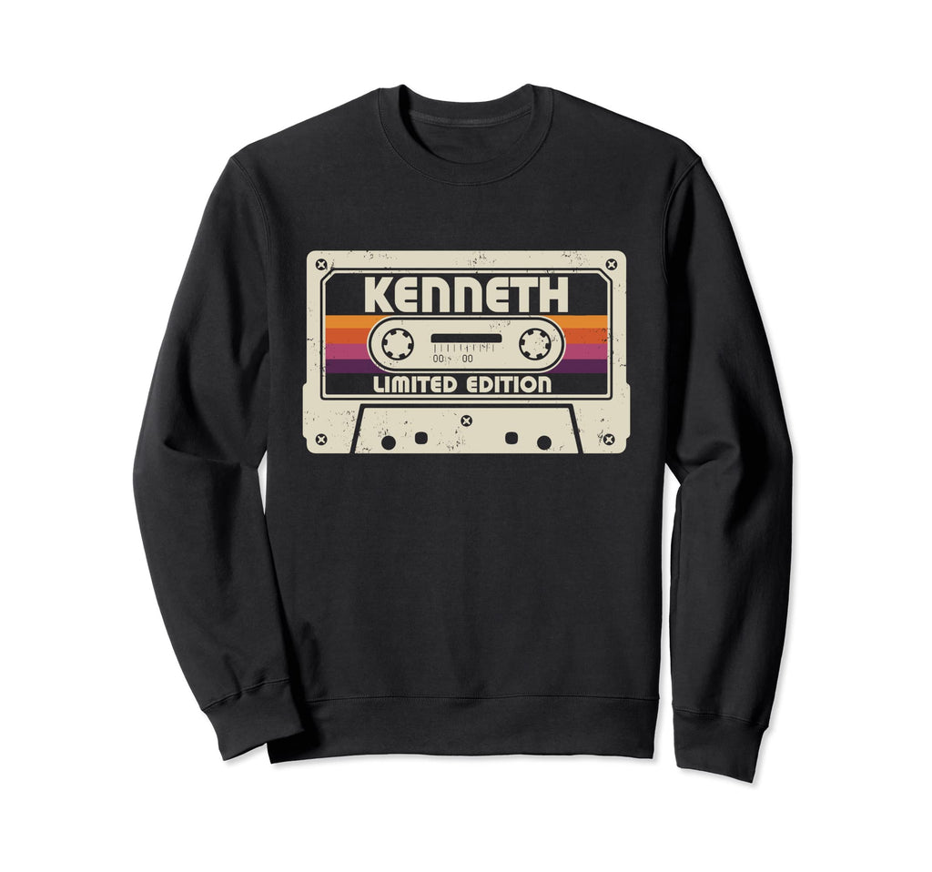 Kenneth First Name Cassette Tape Sweatshirt - Trendy Graphic for Adults - T-Shirt, Sweatshirt, Hoodie