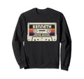 Kenneth First Name Cassette Tape Sweatshirt - Trendy Graphic for Adults - T-Shirt, Sweatshirt, Hoodie