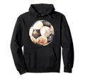 Soccer Ball Sports Lovers Player Hoodie - Fun Novelty Design Men Women - T-Shirt, Sweatshirt, Hoodie