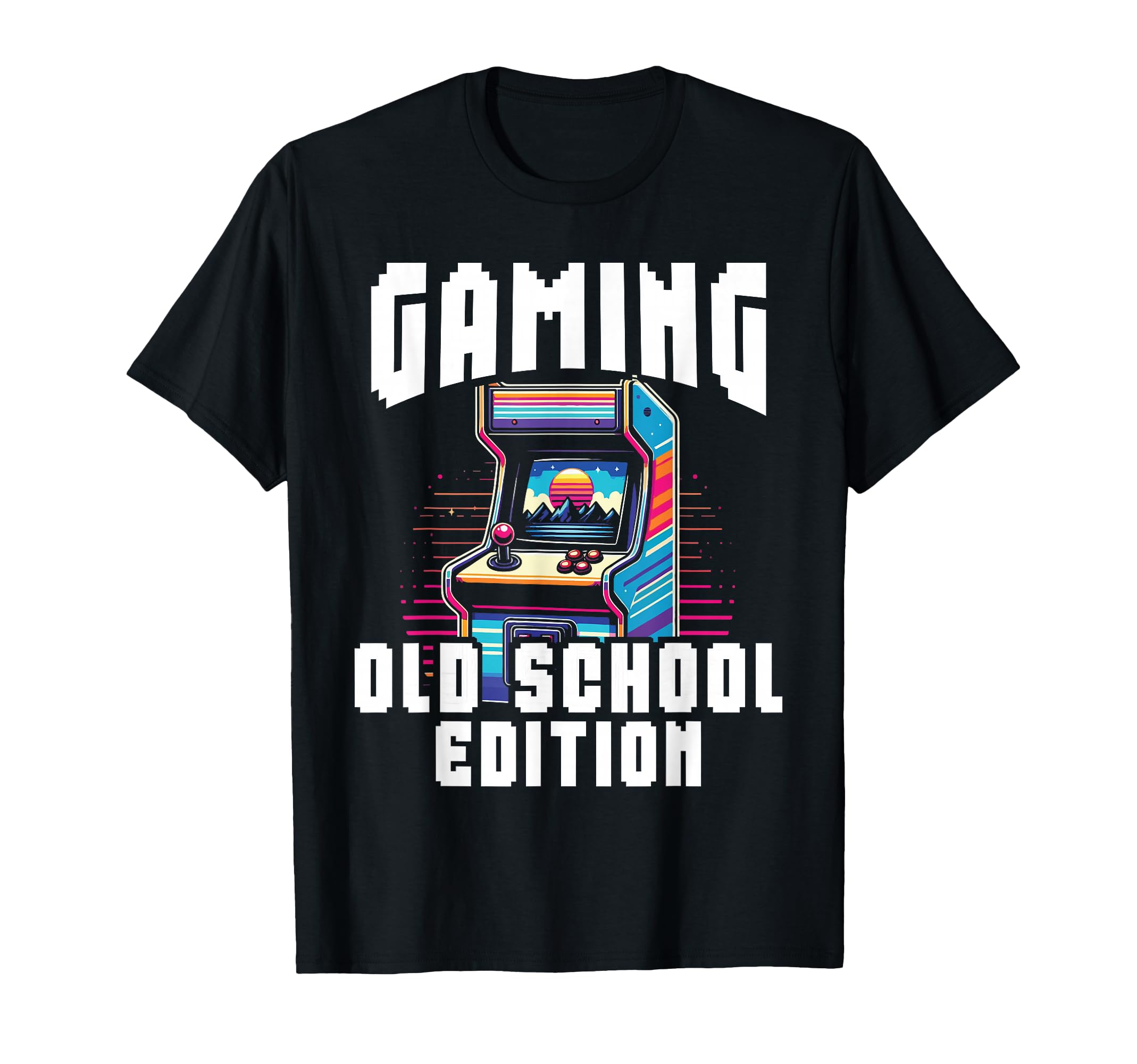 80S Arcade Nostalgia Pixel Art Video T-Shirt - Custom Art Print Men Women - T-Shirt, Sweatshirt, Hoodie