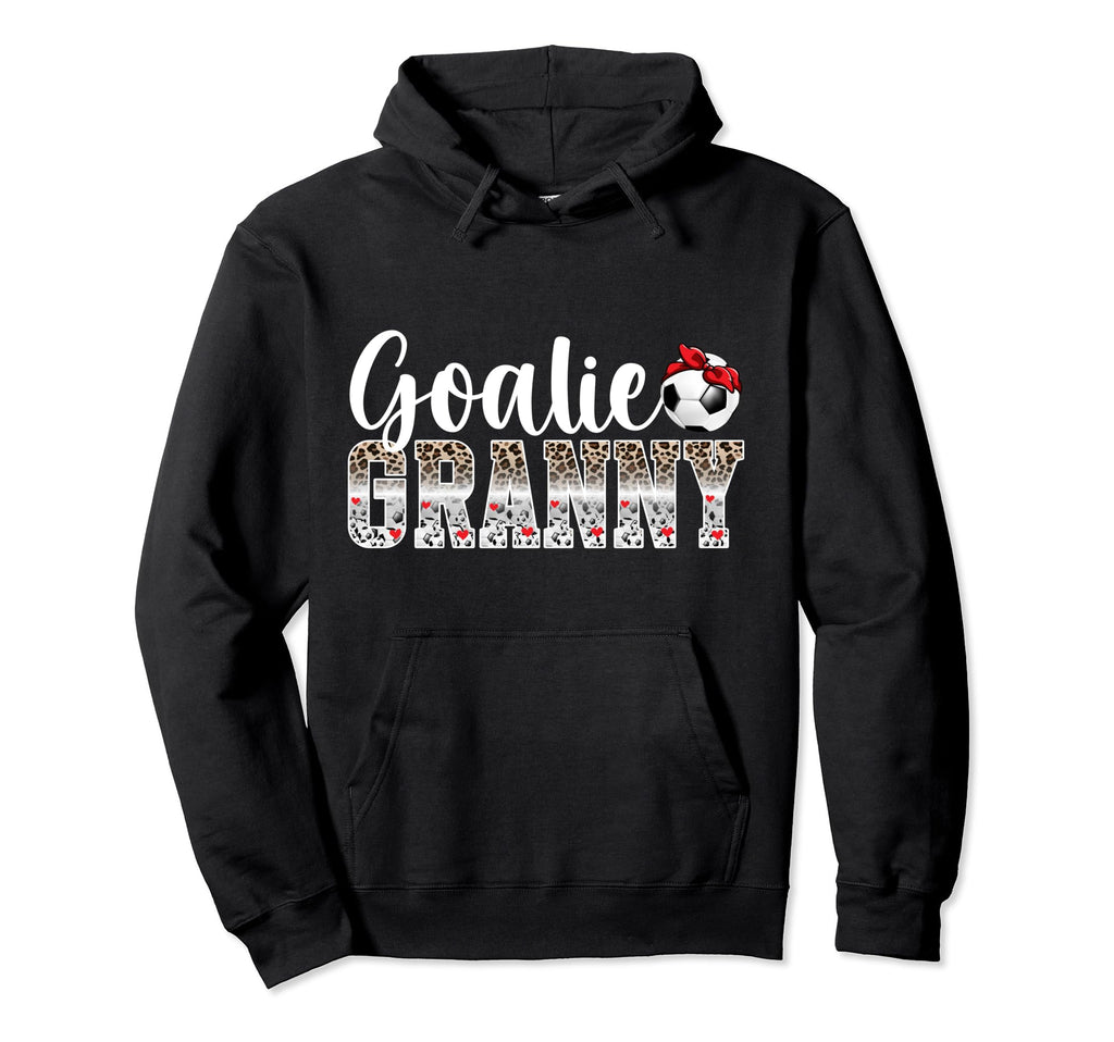 Soccer Goalie Granny Leopard Soccer Hoodie - Minimalist Print Men Women - T-Shirt, Sweatshirt, Hoodie