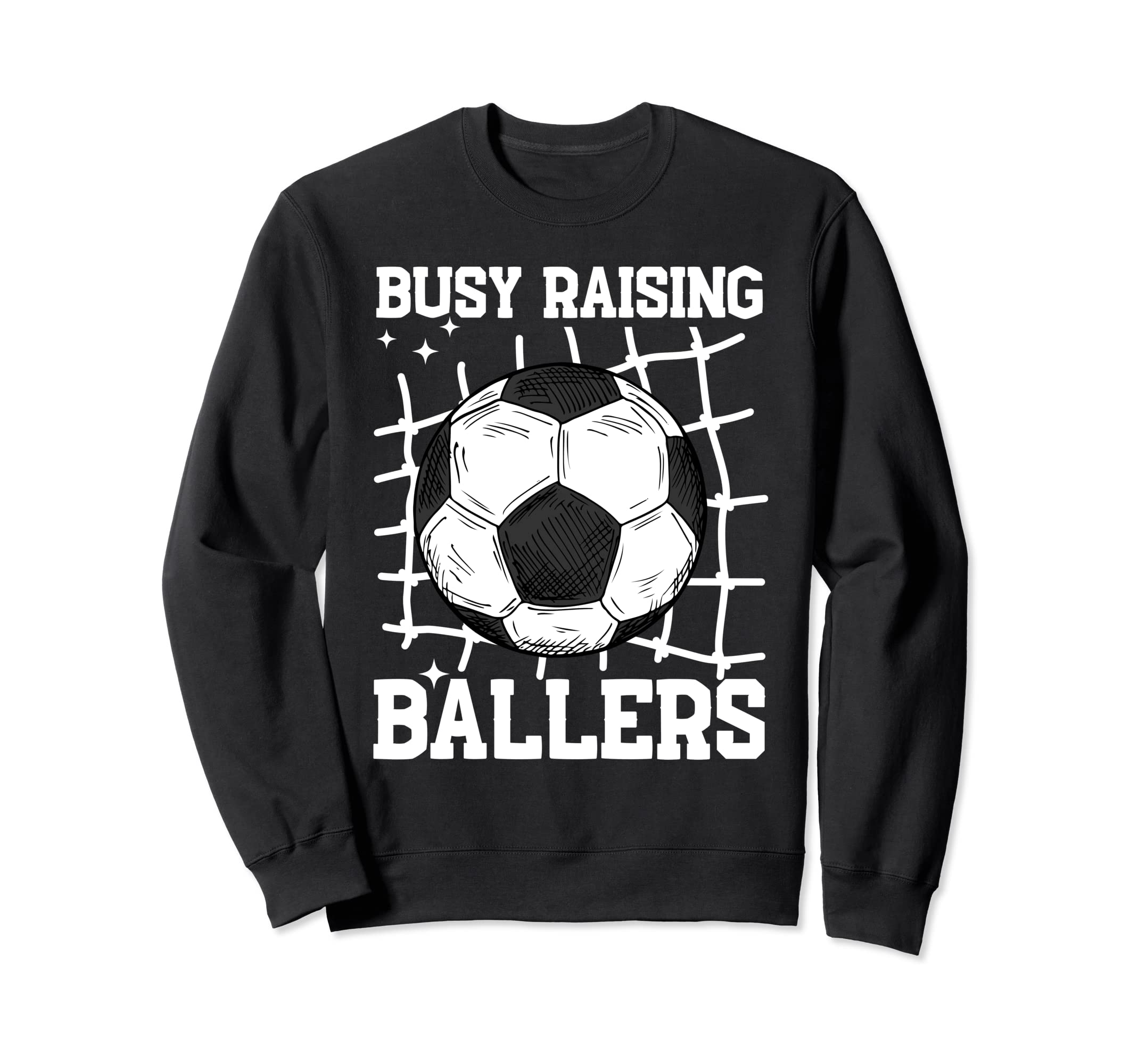 Soccer Mom Busy Raising Ballers Mothers Sweatshirt - Unique Graphic Unisex - T-Shirt, Sweatshirt, Hoodie