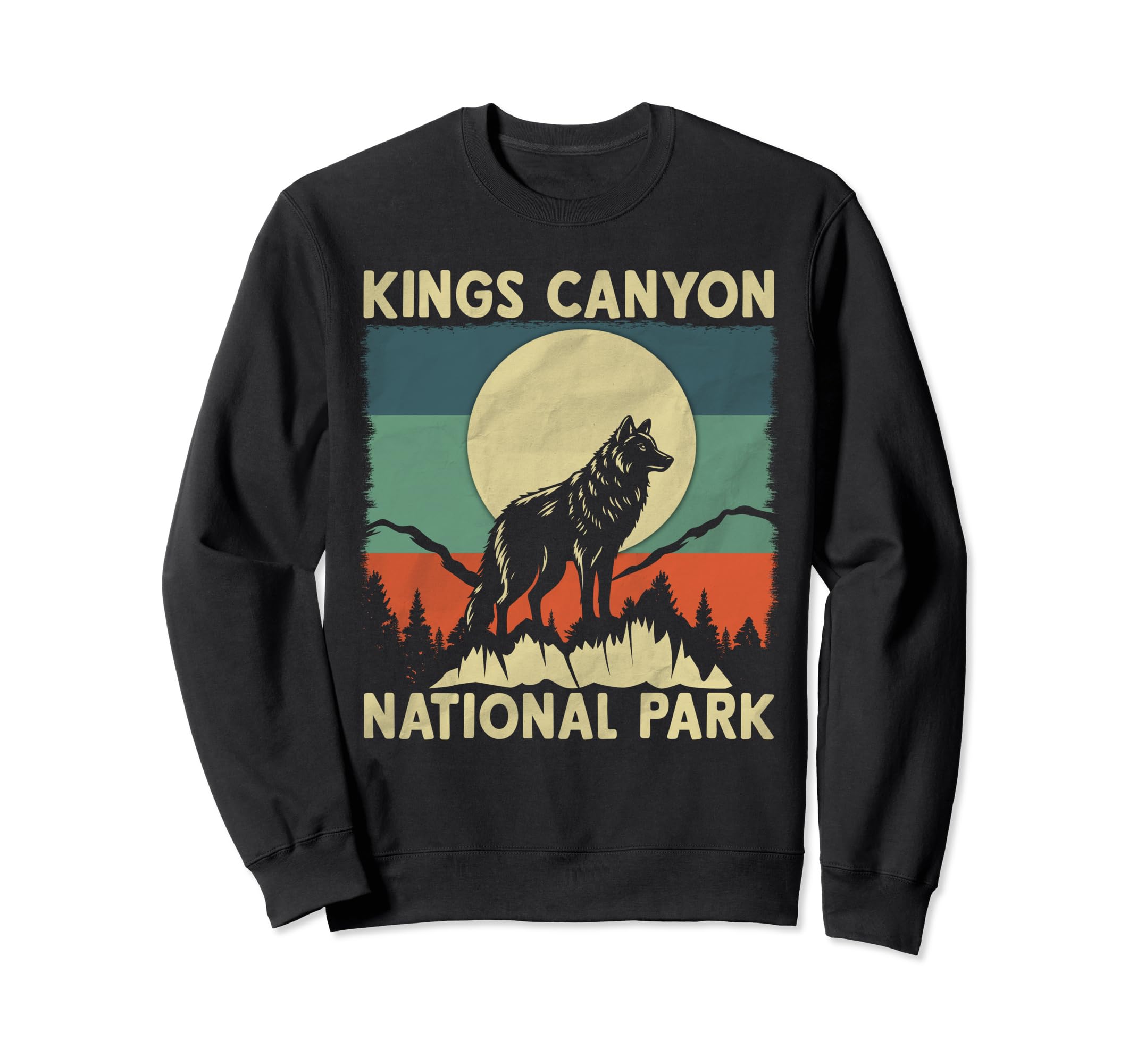 Wolf Kings Canyon National Park Sweatshirt - Unique Graphic Unisex - T-Shirt, Sweatshirt, Hoodie