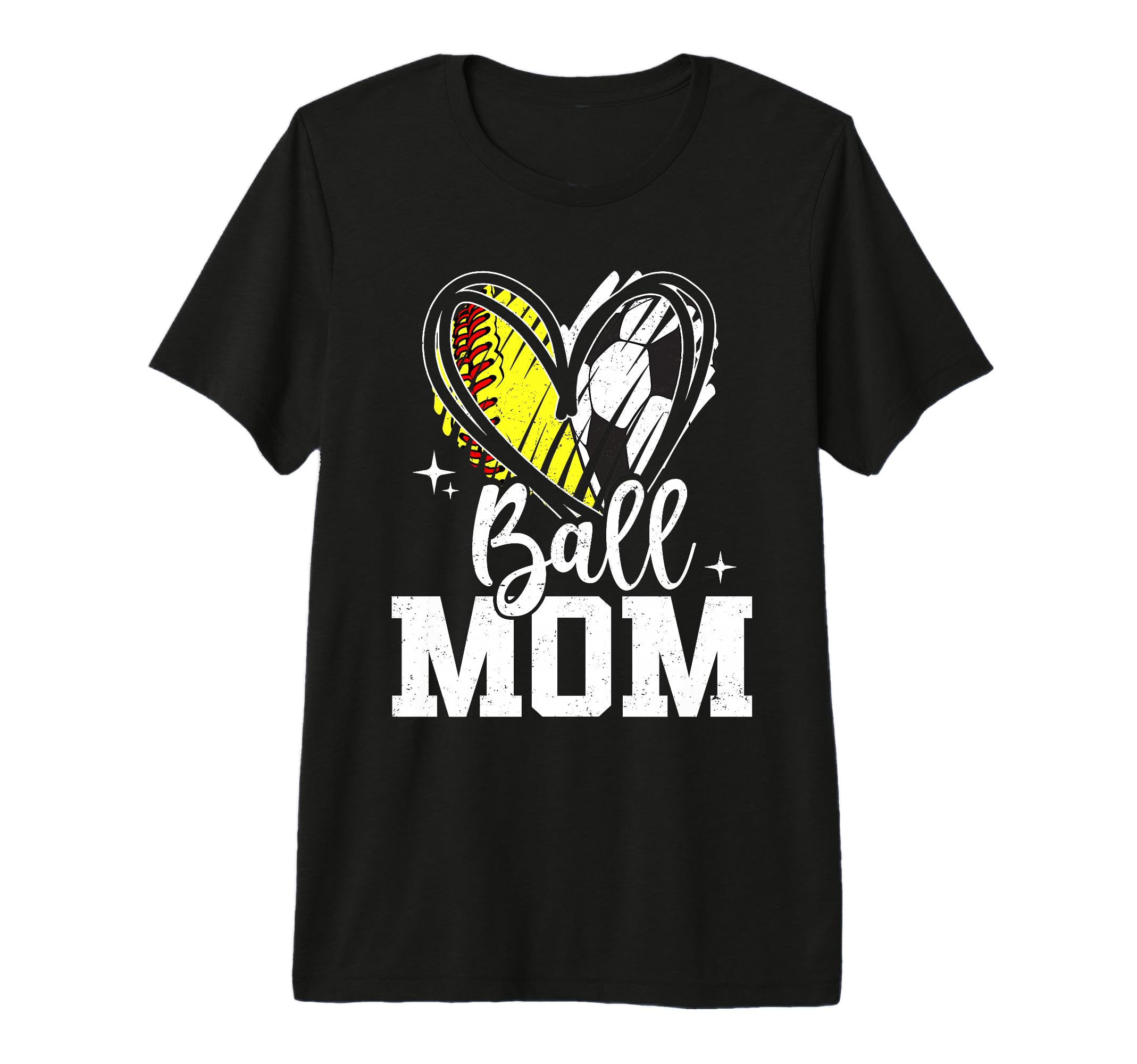 Ball Mom Softball Soccer Ball Mom Both T-Shirt - Streetwear Style Unisex - T-Shirt, Sweatshirt, Hoodie