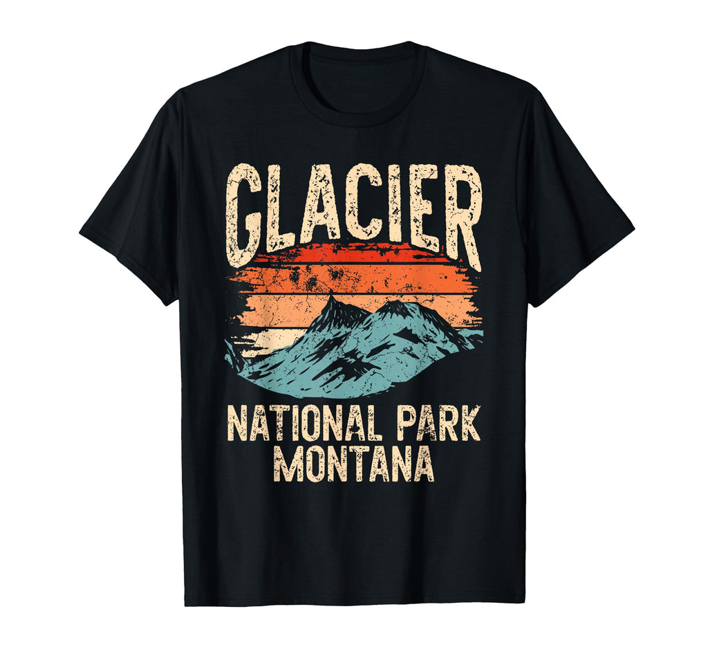 Sunset Glacier National Park Montana T-Shirt - Streetwear Style Men Women - T-Shirt, Sweatshirt, Hoodie