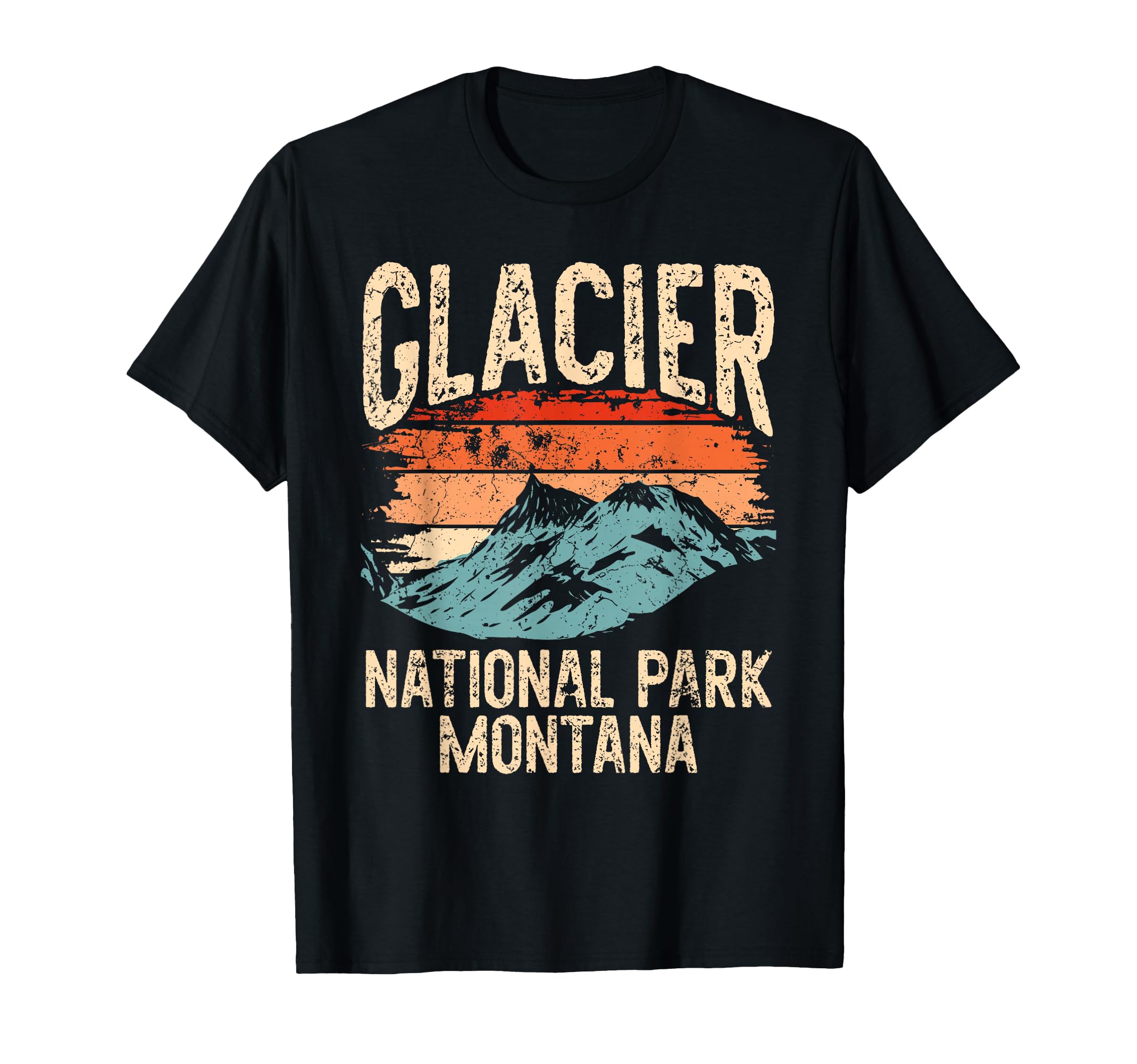Sunset Glacier National Park Montana T-Shirt - Streetwear Style Men Women - T-Shirt, Sweatshirt, Hoodie