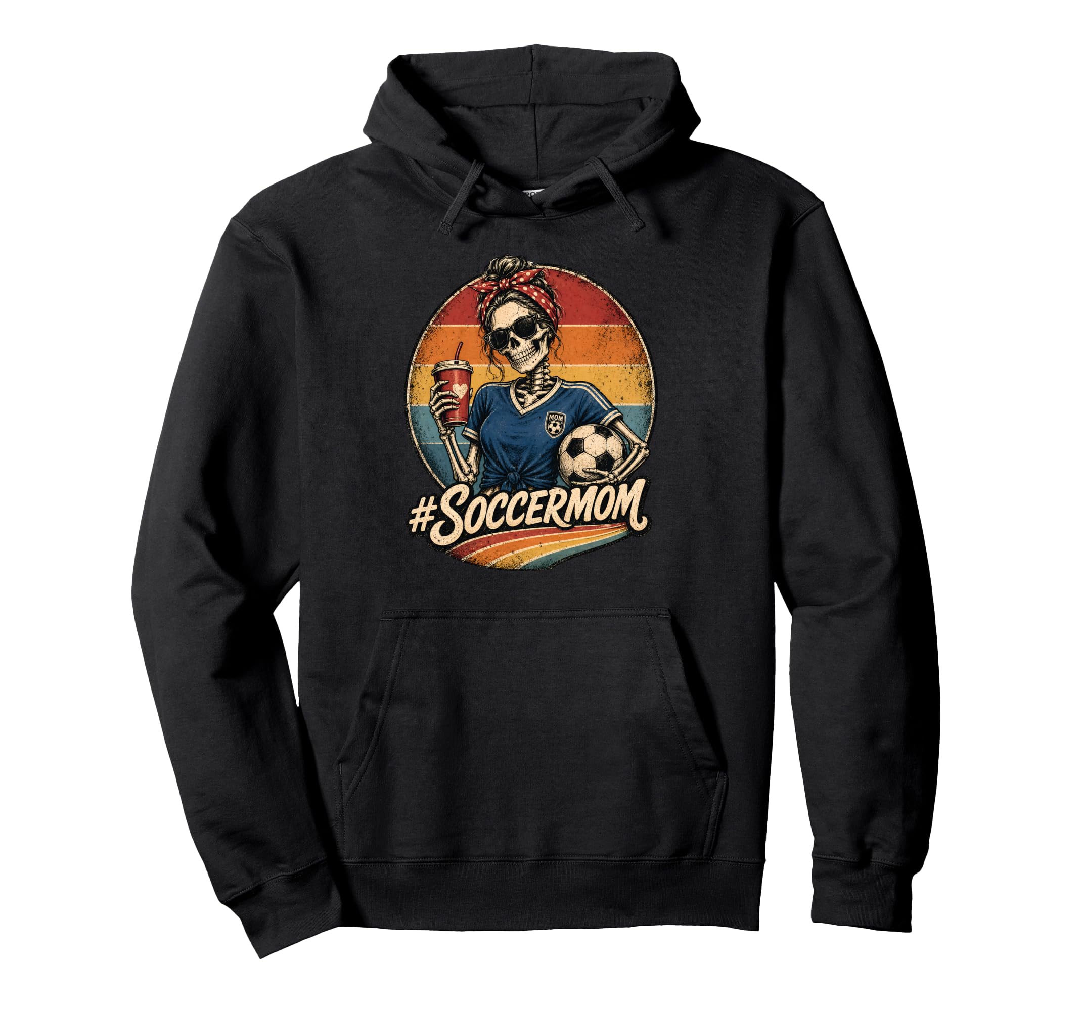 Soccer Mom Soccer Mama Soccer Momlife Hoodie - Trendy Graphic for Adults - T-Shirt, Sweatshirt, Hoodie