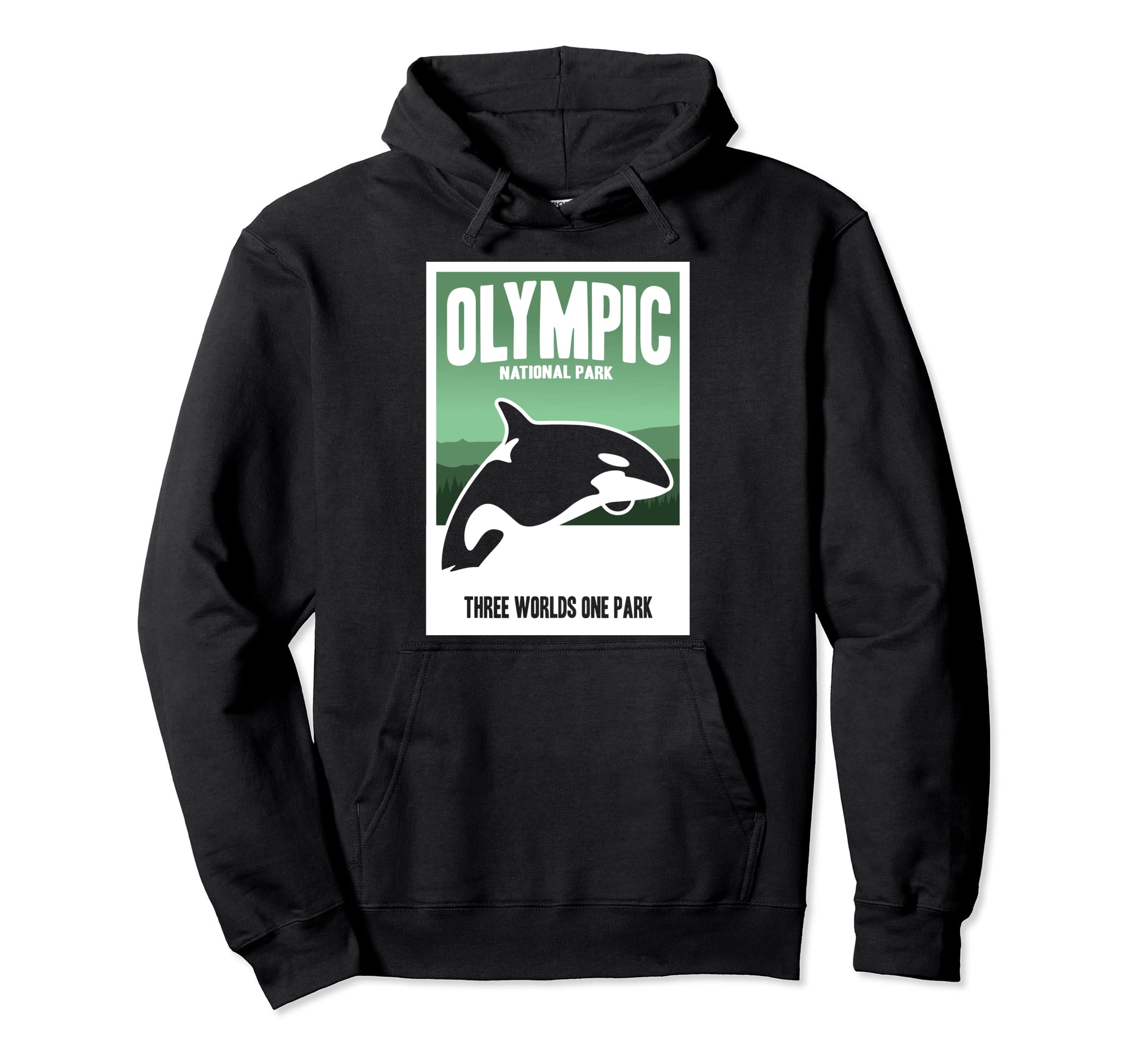 Funny Olympic National Park Orcas Islands Hoodie - Graphic Print Men Women - T-Shirt, Sweatshirt, Hoodie