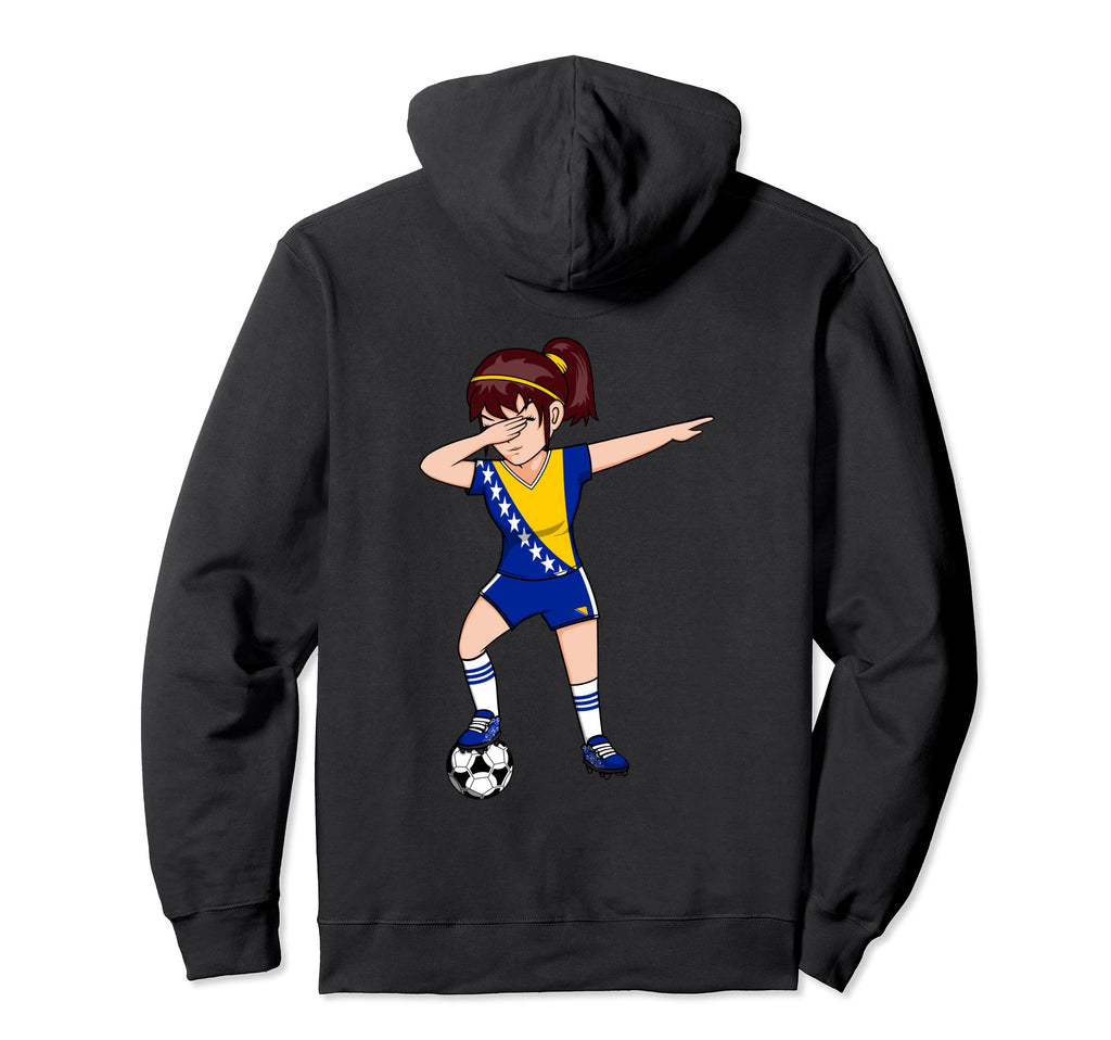Dabbing Soccer Bosnia Herzegovina Hoodie - Custom Art Print Men Women - T-Shirt, Sweatshirt, Hoodie