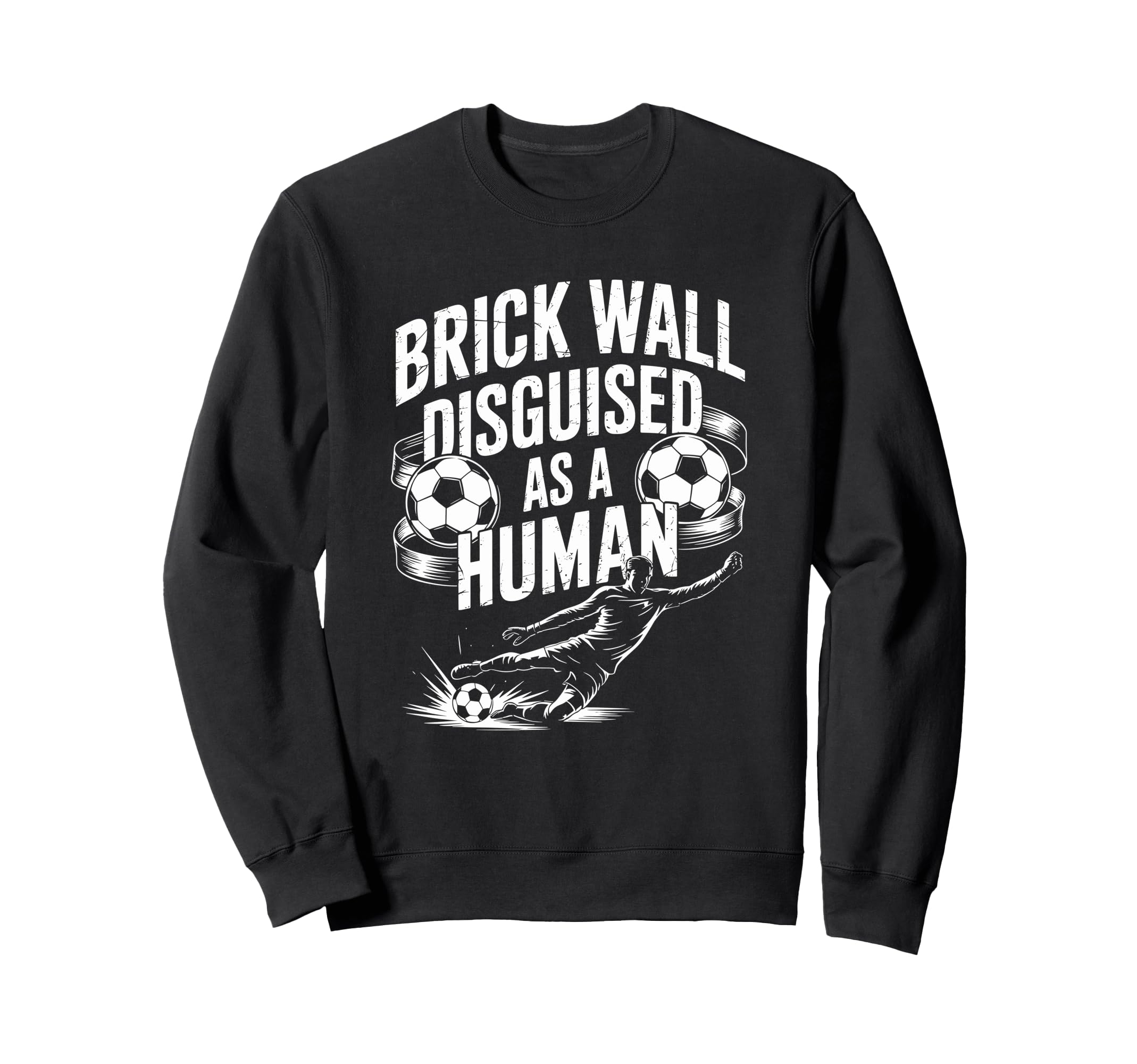Coach Soccer Player Brick Wall Sweatshirt - Minimalist Print Men Women - T-Shirt, Sweatshirt, Hoodie