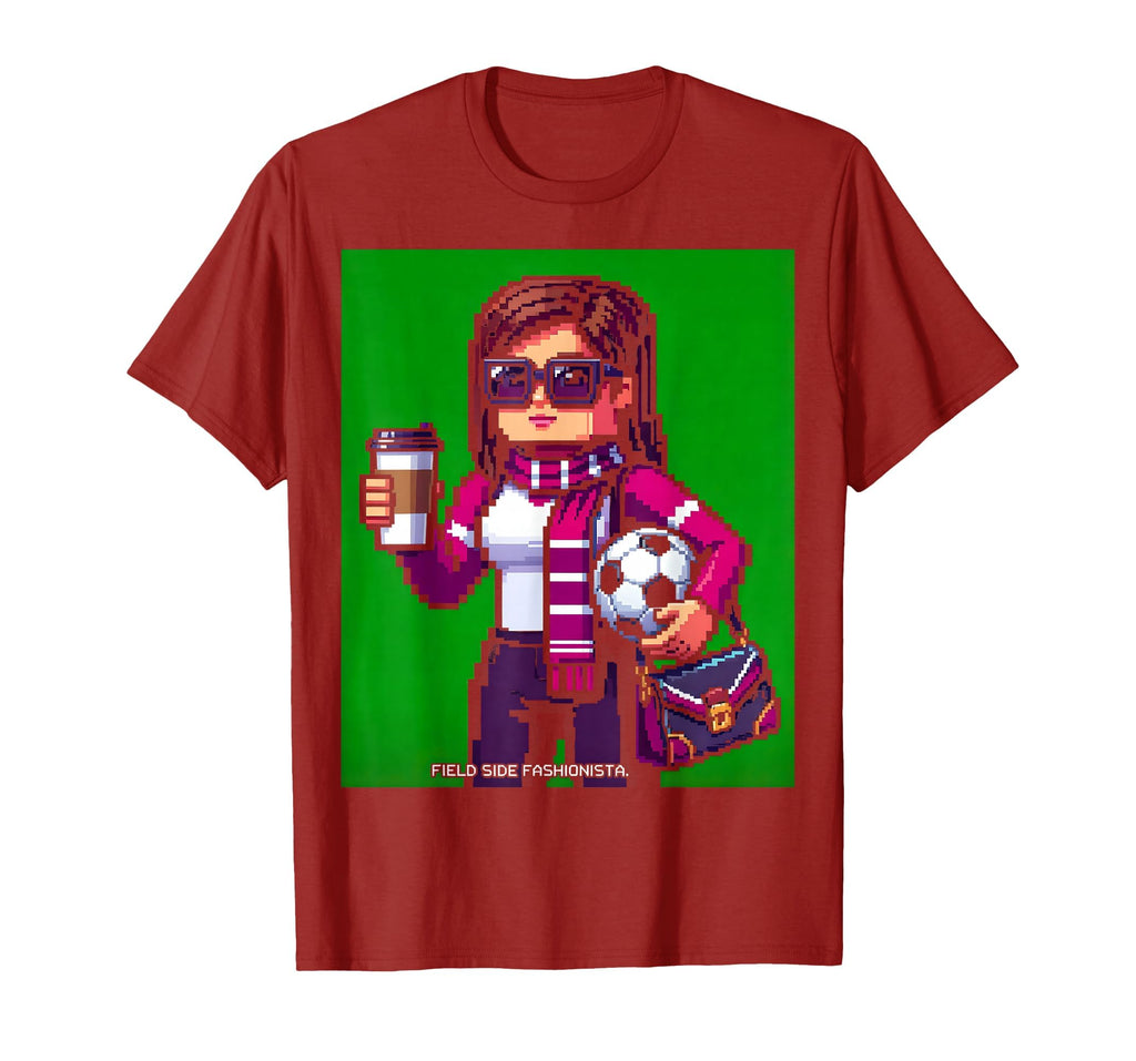 Field Side Fashionista Soccer Mom T-Shirt - Trendy Graphic Unisex - T-Shirt, Sweatshirt, Hoodie