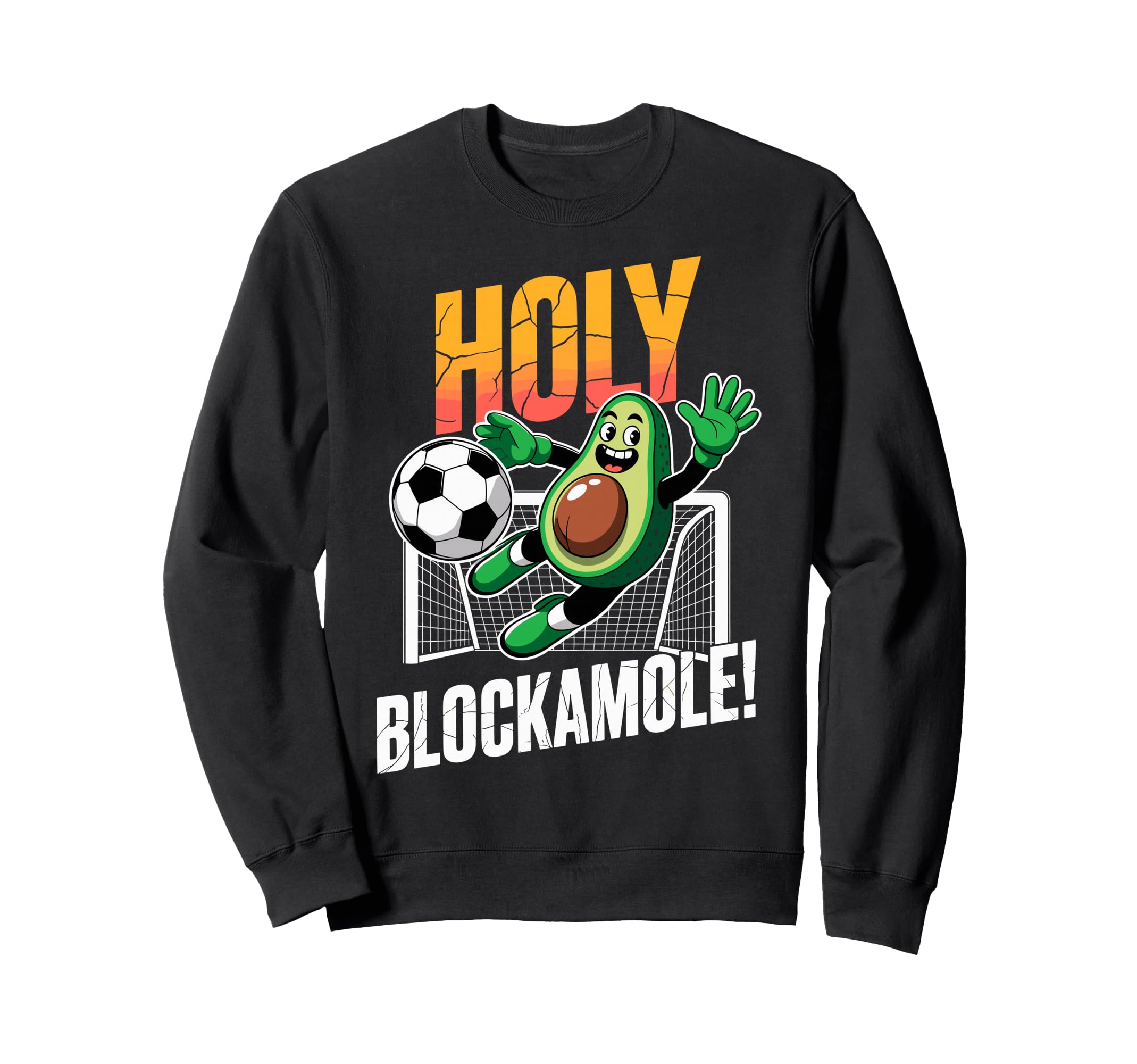 Holy Blockamole Avocado Soccer Sweatshirt - Minimalist Print Unisex - T-Shirt, Sweatshirt, Hoodie