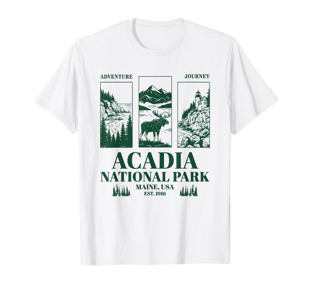 Acadia National Park Maine Nature T-Shirt - Trendy Graphic for Adults - T-Shirt, Sweatshirt, Hoodie