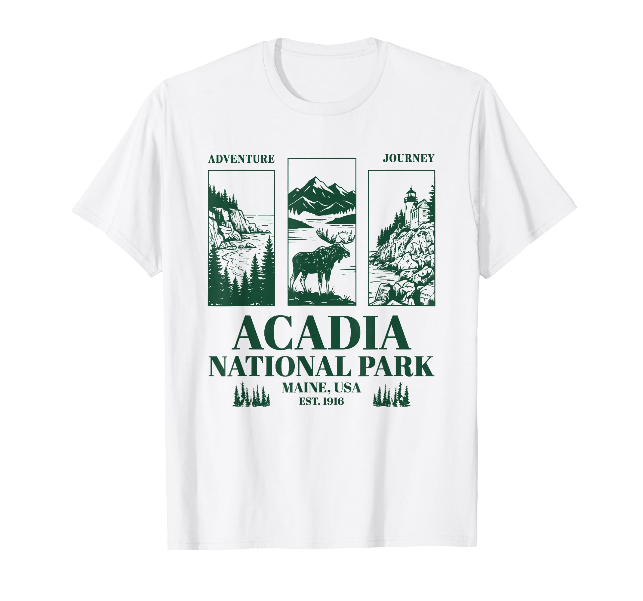Acadia National Park Maine Nature T-Shirt - Trendy Graphic for Adults - T-Shirt, Sweatshirt, Hoodie