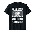 No Entrance Ice Hockey Goalkeeper Ice T-Shirt - Minimalist Print Men Women - T-Shirt, Sweatshirt, Hoodie