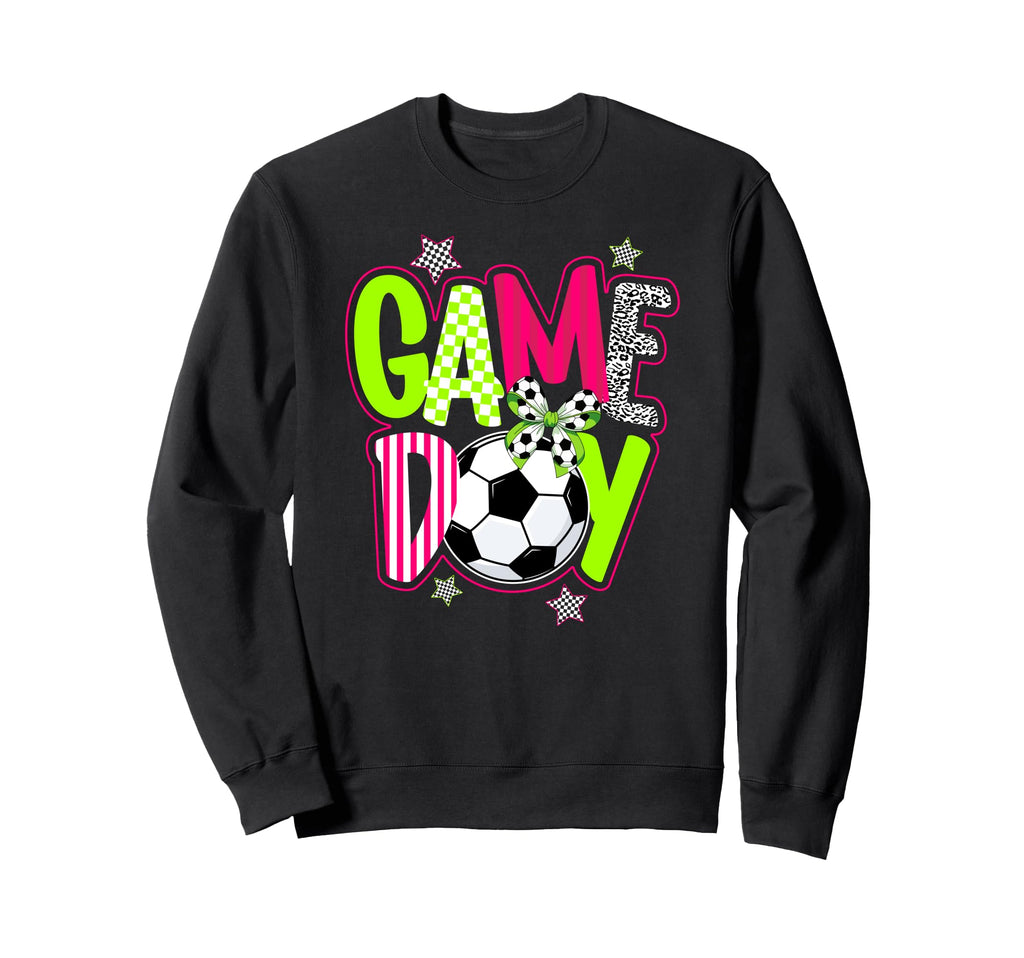Game Day Coquette Soccer Game Day Sweatshirt - Aesthetic Graphic Unisex - T-Shirt, Sweatshirt, Hoodie