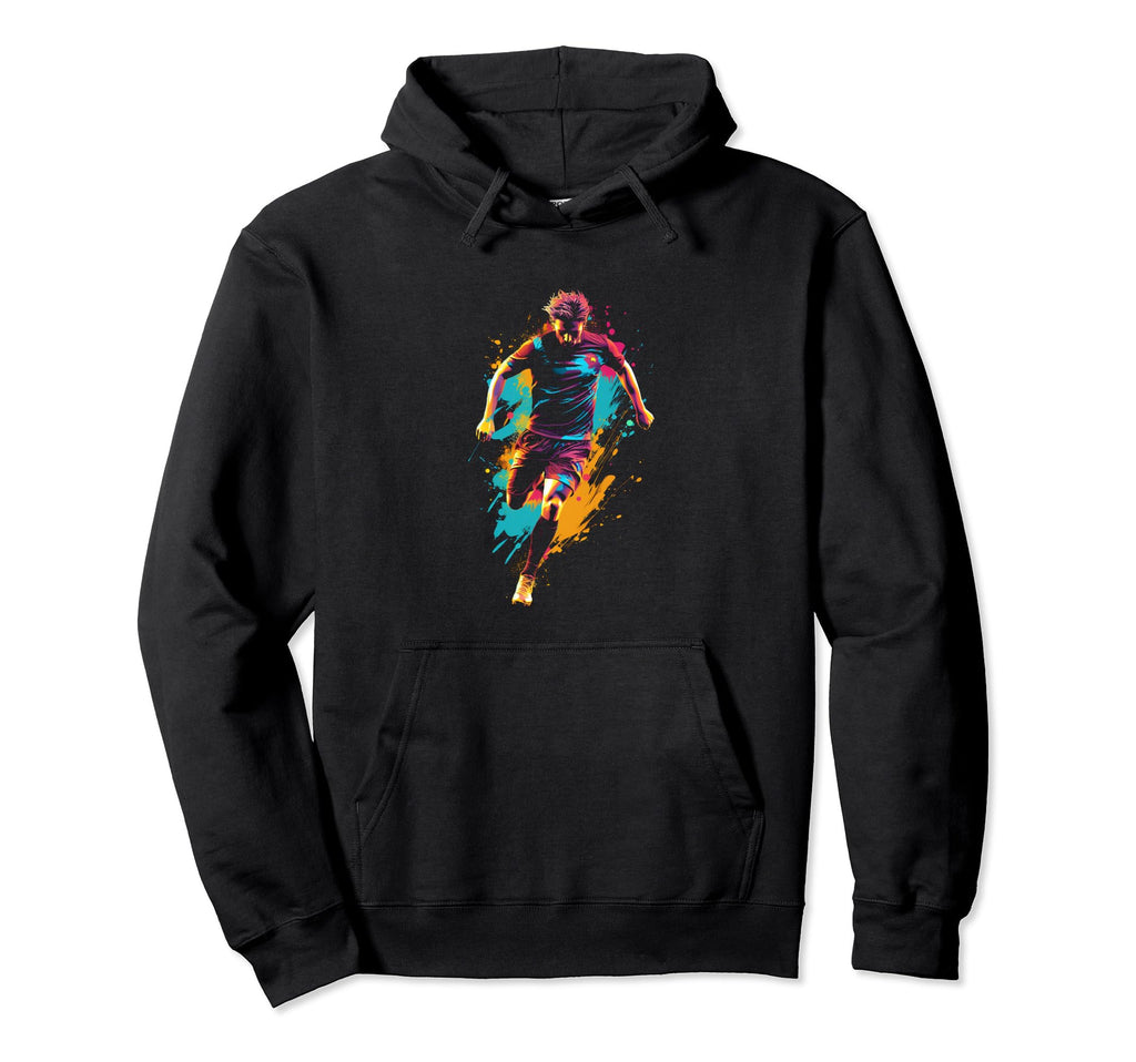 Soccer Colorful Player Goal Team Hoodie - Casual Everyday Wear Unisex - T-Shirt, Sweatshirt, Hoodie