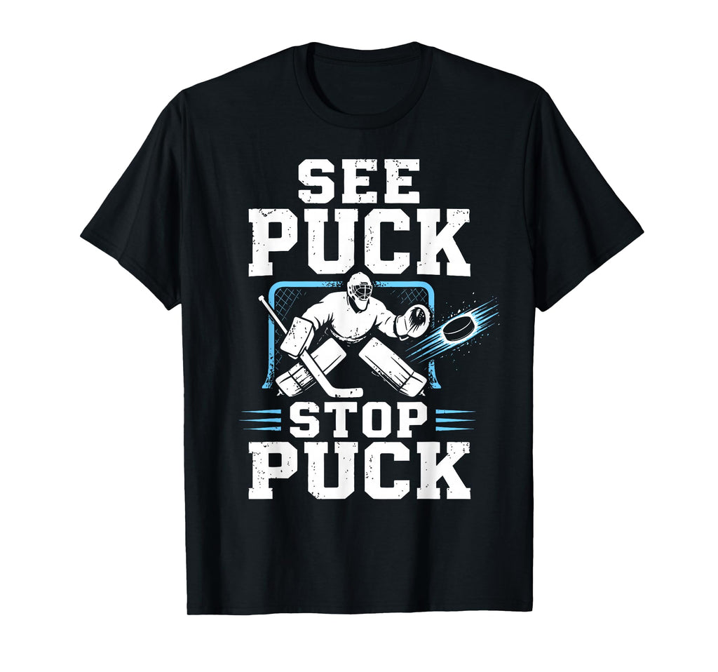 Ice Hockey Goalkeeper Team Goalie T-Shirt - Minimalist Print Unisex - T-Shirt, Sweatshirt, Hoodie
