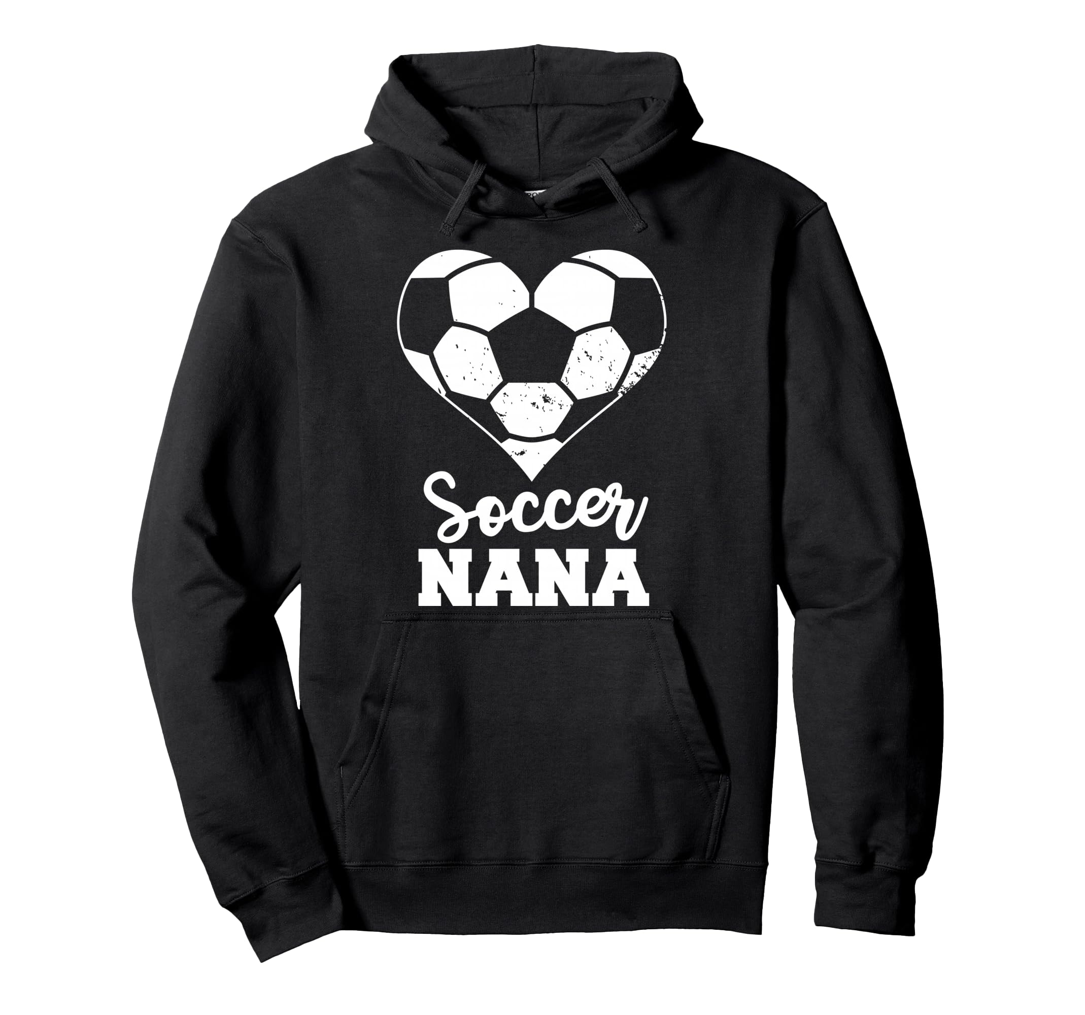 Soccer Nana Heart Funny Soccer Hoodie - Fun Novelty Design Men Women - T-Shirt, Sweatshirt, Hoodie