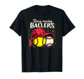 Busy Raising Ballers Softball Baseball T-Shirt - Fun Novelty Design Unisex - T-Shirt, Sweatshirt, Hoodie