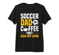Soccer Dad Coffee Lover Tri Blend T-Shirt - Minimalist Print for Adults - T-Shirt, Sweatshirt, Hoodie