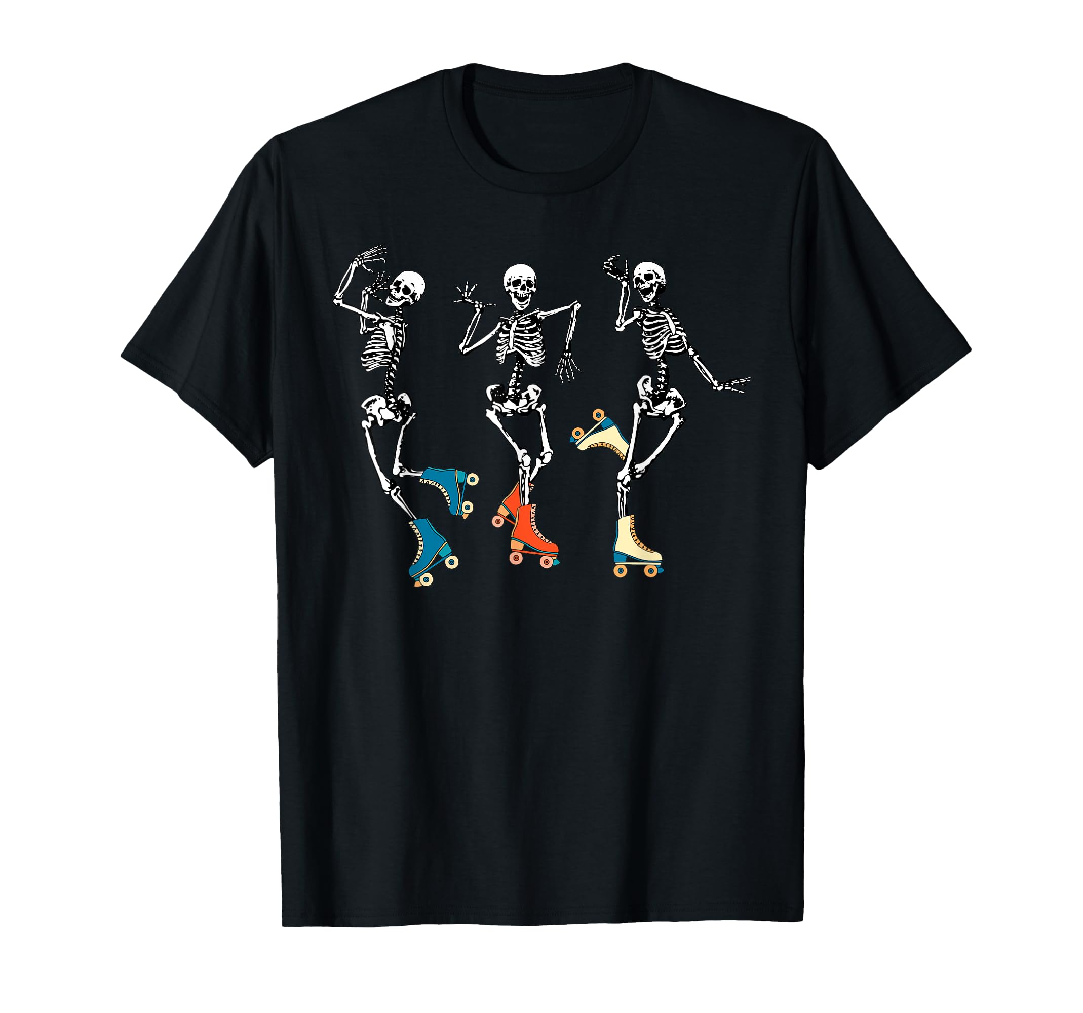 Dancing Skeletons Roller Skate T-Shirt - Aesthetic Graphic for Adults - T-Shirt, Sweatshirt, Hoodie
