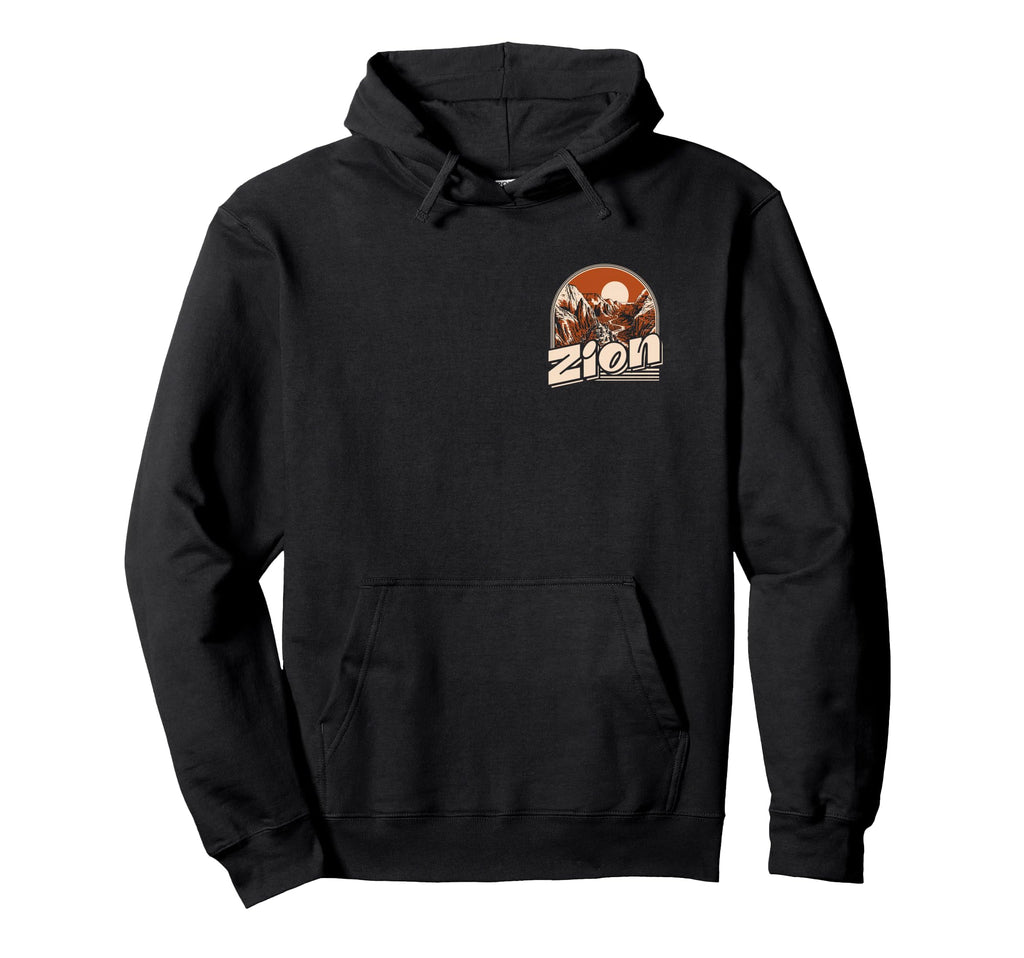 Zion National Park Front And Back Hoodie - Aesthetic Graphic Men Women - T-Shirt, Sweatshirt, Hoodie