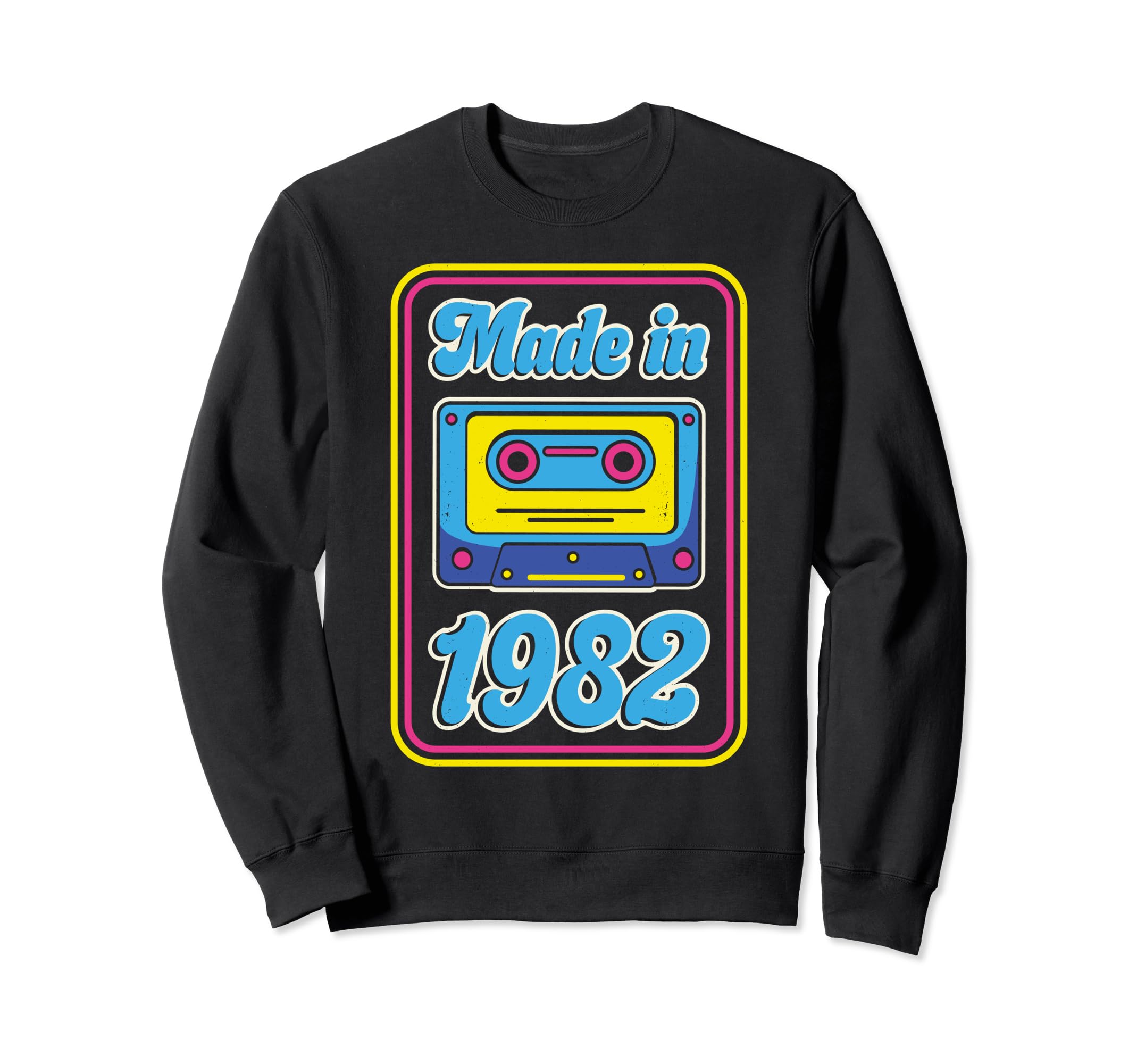 Made 1982 80S Music Cassette Sweatshirt - Casual Everyday Wear for Adults - T-Shirt, Sweatshirt, Hoodie