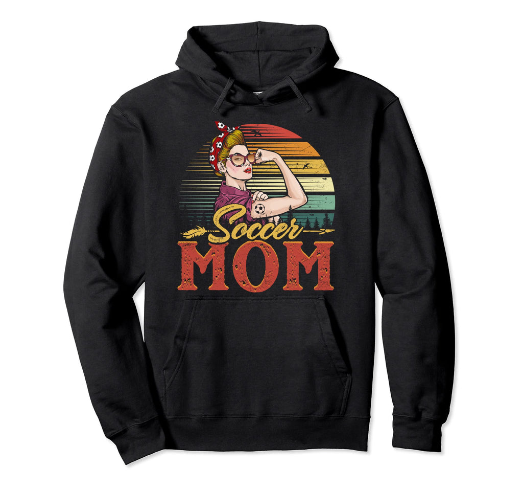 Soccer Mom Funny Soccer Ball Womens Hoodie - Casual Everyday Wear Unisex - T-Shirt, Sweatshirt, Hoodie