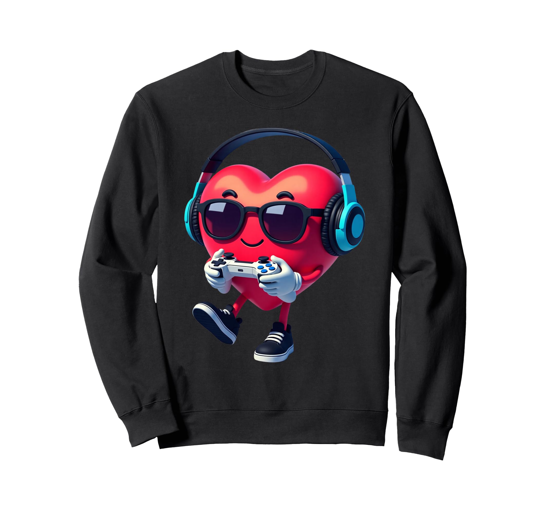 Valentine Soccer Heart Drip Sport Love Sweatshirt - Unique Graphic Unisex - T-Shirt, Sweatshirt, Hoodie