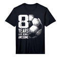 8Th Birthday Soccer Player Football T-Shirt - Aesthetic Graphic for Adults - T-Shirt, Sweatshirt, Hoodie