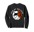Mom Ballers Funny Volleyball Soccer Sweatshirt - Unique Graphic Unisex - T-Shirt, Sweatshirt, Hoodie