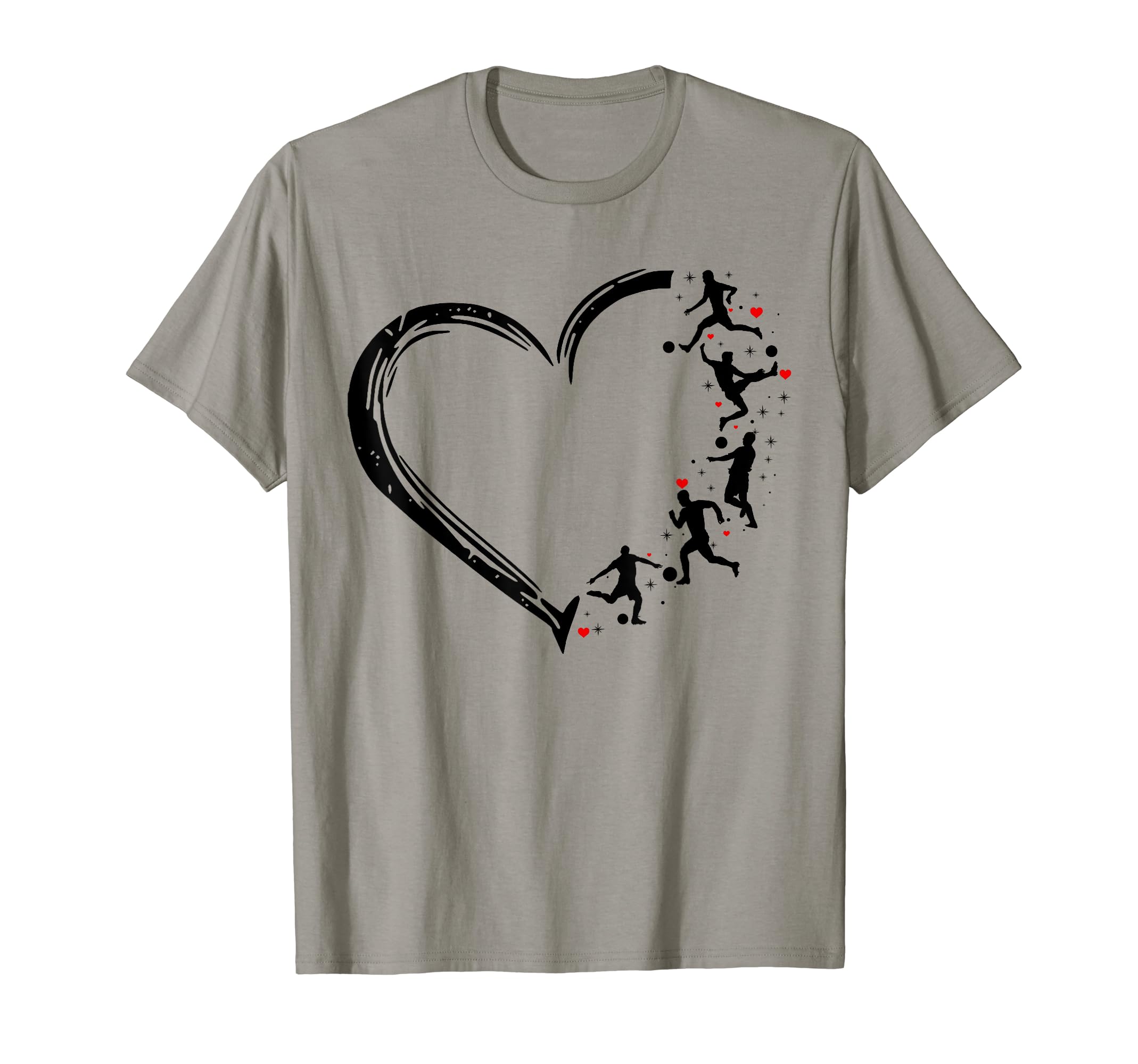 Soccer Heart Soccer Lover Gift T-Shirt - Novelty Apparel for Adults - T-Shirt, Sweatshirt, Hoodie