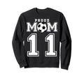 Number 11 Custom Proud Soccer Sweatshirt - Minimalist Print for Adults - T-Shirt, Sweatshirt, Hoodie