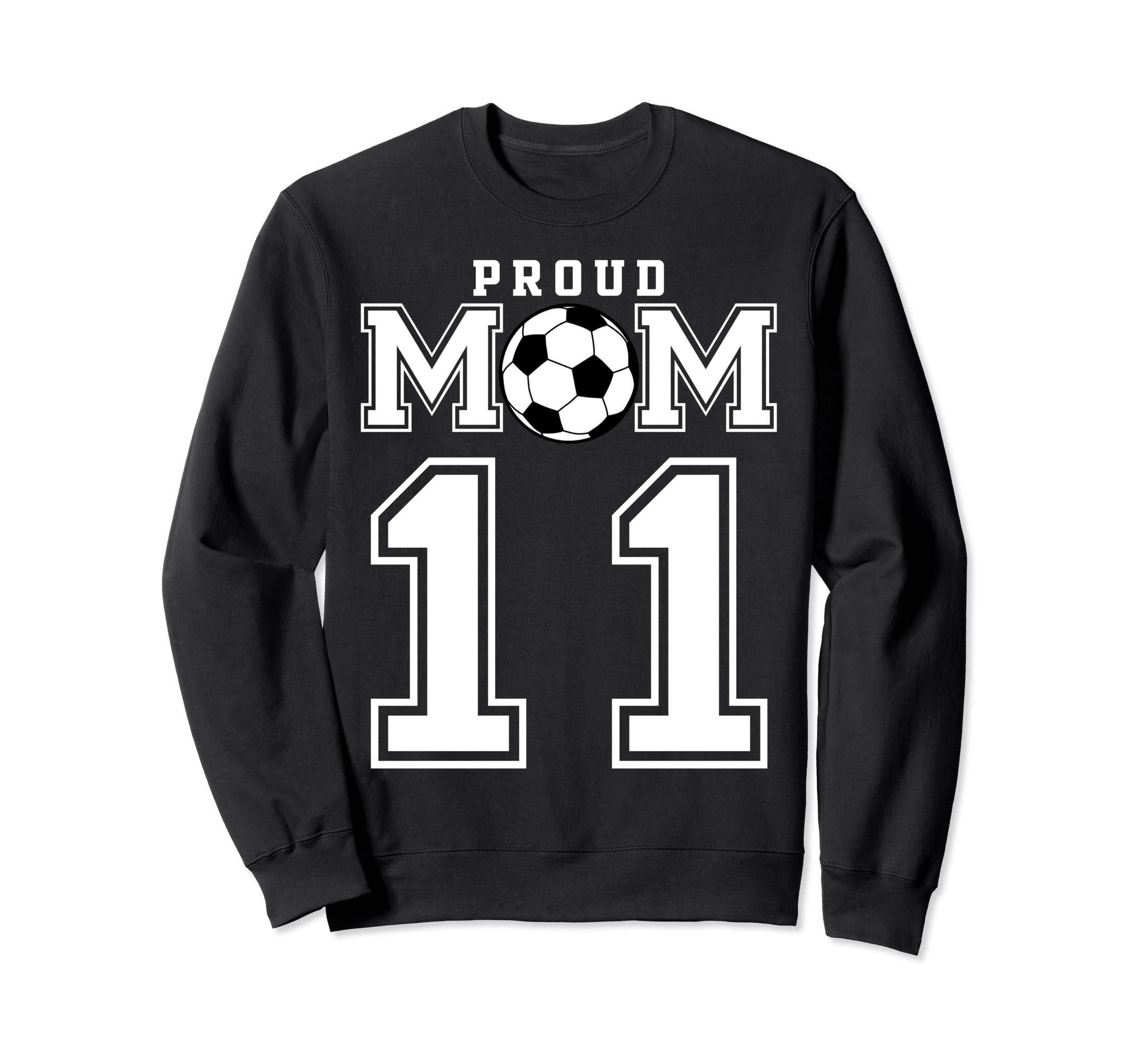 Number 11 Custom Proud Soccer Sweatshirt - Minimalist Print for Adults - T-Shirt, Sweatshirt, Hoodie