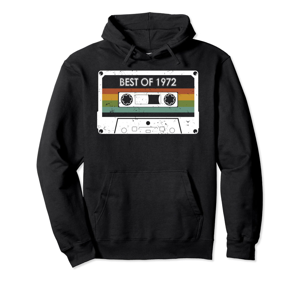 Best 1972 52Nd Birthday Cassette Tape Hoodie - Minimalist Print Unisex - T-Shirt, Sweatshirt, Hoodie