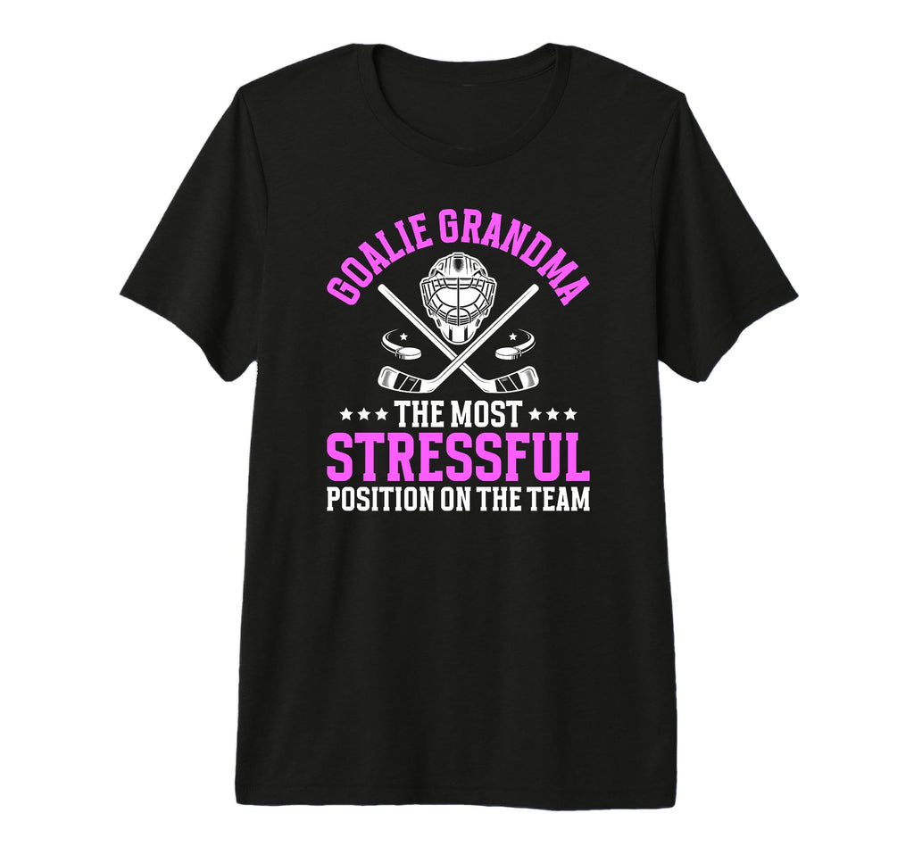 Funny Hockey Goalie Grandma Hockey T-Shirt - Aesthetic Graphic Unisex - T-Shirt, Sweatshirt, Hoodie