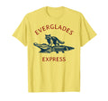 Everglades Express Raccoon Riding T-Shirt - Aesthetic Graphic Men Women - T-Shirt, Sweatshirt, Hoodie