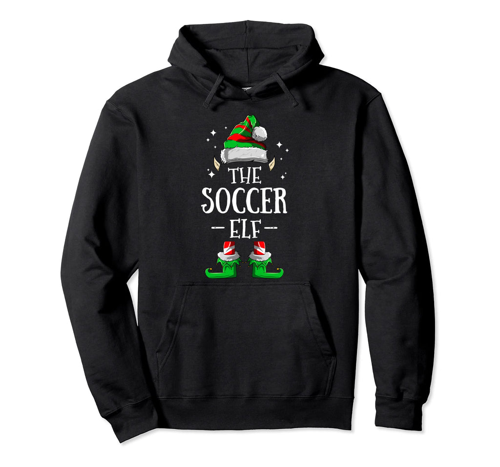 Soccer Elf Matching Family Group Hoodie - Streetwear Style for Adults - T-Shirt, Sweatshirt, Hoodie