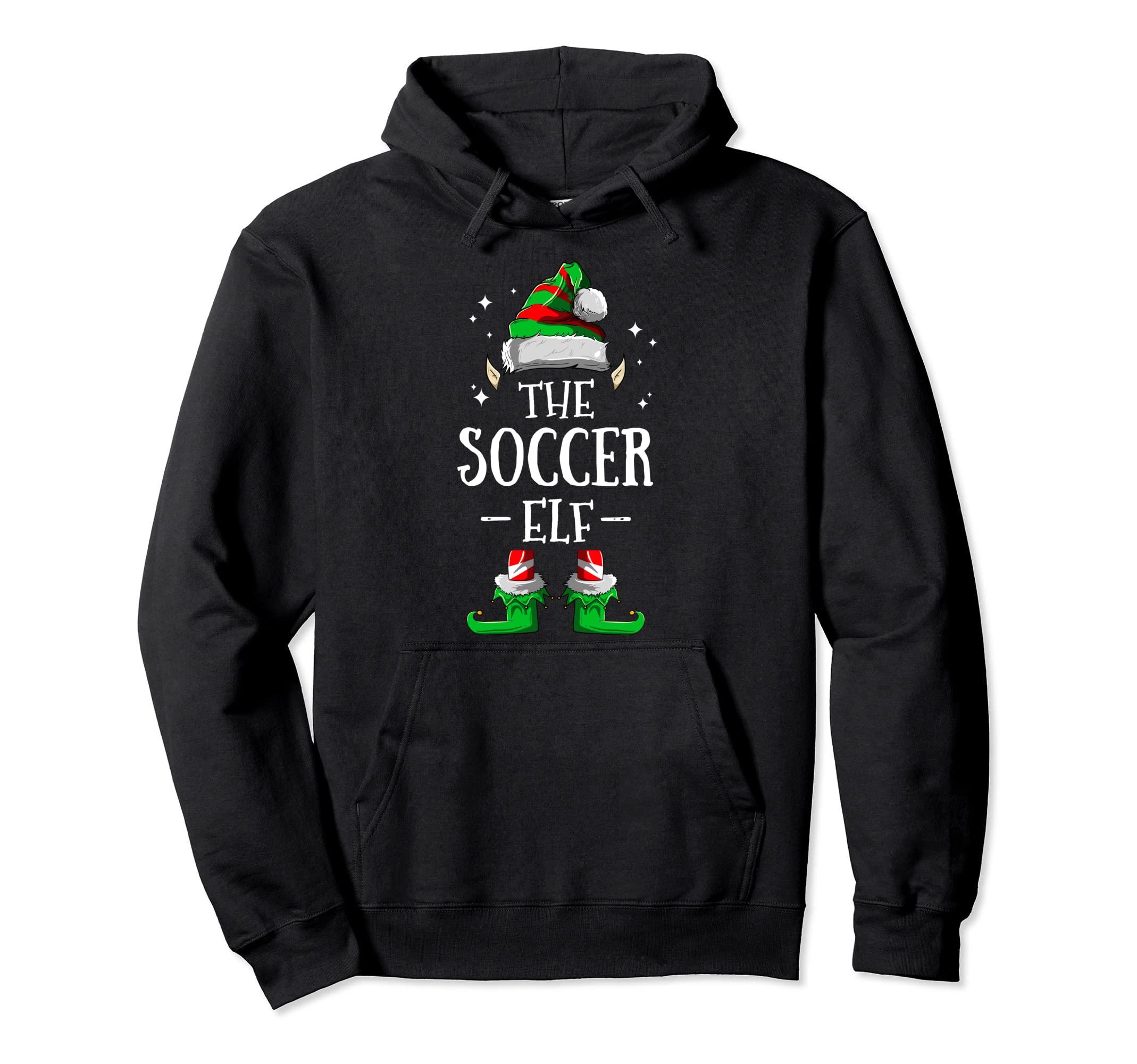 Soccer Elf Matching Family Group Hoodie - Streetwear Style for Adults - T-Shirt, Sweatshirt, Hoodie
