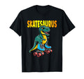 Skate Dinosaurs Roller Skating T-Shirt - Fun Novelty Design for Adults - T-Shirt, Sweatshirt, Hoodie