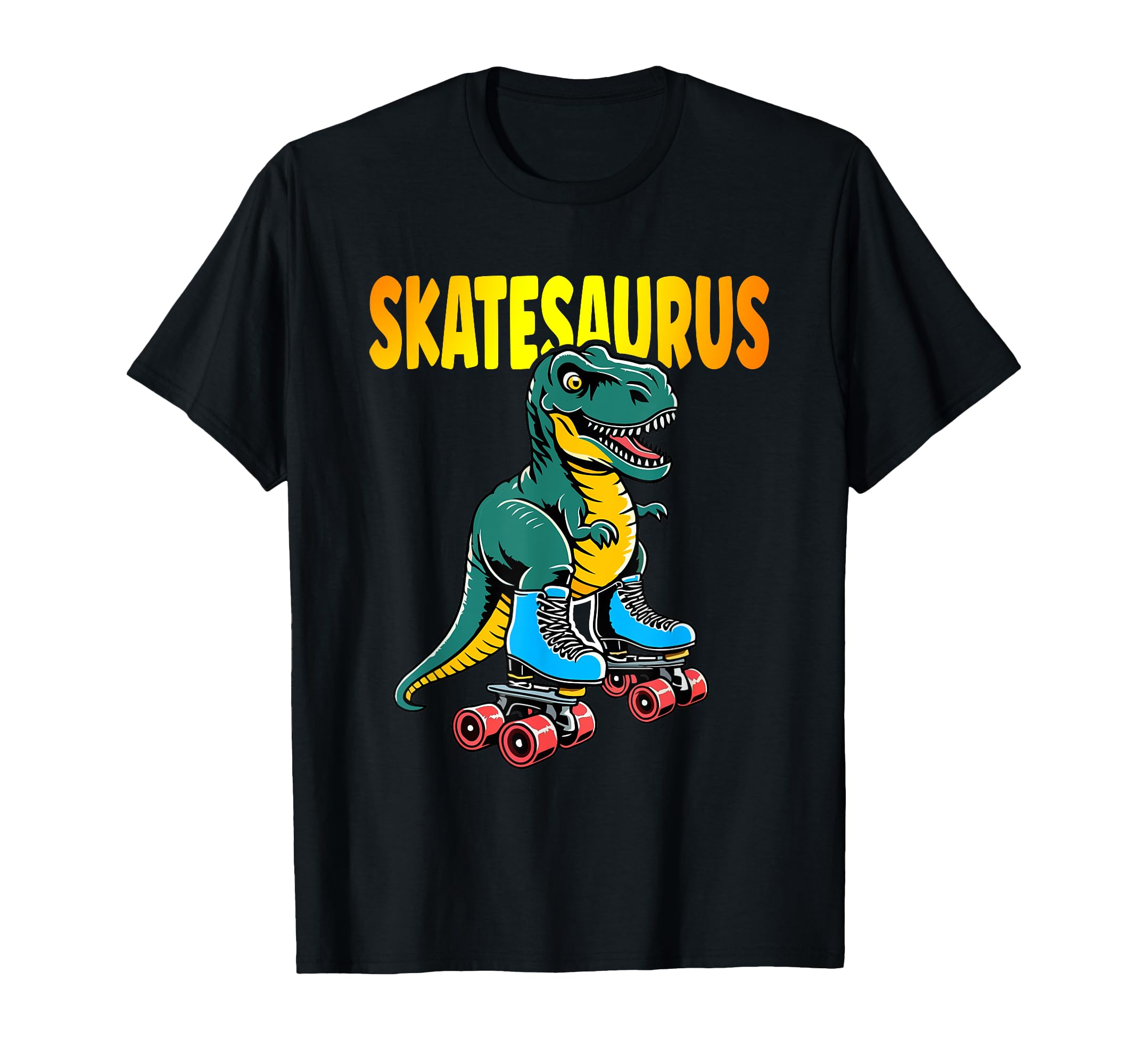 Skate Dinosaurs Roller Skating T-Shirt - Fun Novelty Design for Adults - T-Shirt, Sweatshirt, Hoodie