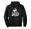 Soccer Dad American Flag Ball Patriotic Hoodie - Minimalist Print Men Women - T-Shirt, Sweatshirt, Hoodie