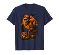 Halloween Skeleton Playing Soccer T-Shirt - Minimalist Print Unisex - T-Shirt, Sweatshirt, Hoodie
