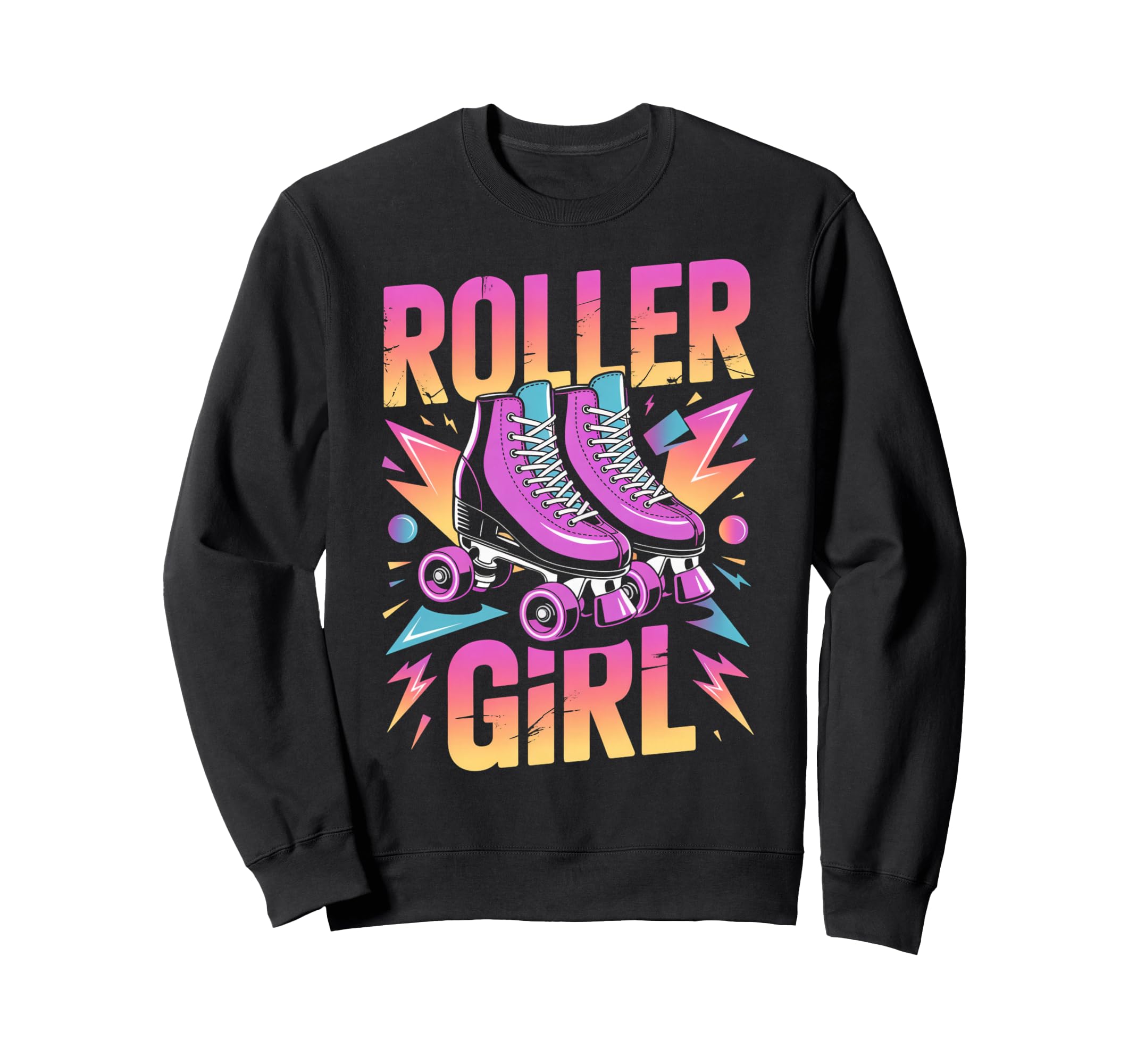 Roller Roller Skate Roller Skating Sweatshirt - Trendy Graphic for Adults - T-Shirt, Sweatshirt, Hoodie