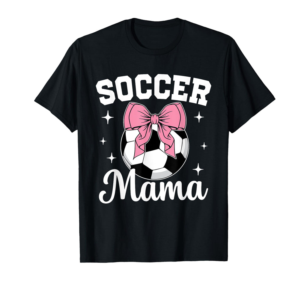 Coquette Bow Soccer Mama Soccer Mom T-Shirt - Minimalist Print Men Women - T-Shirt, Sweatshirt, Hoodie