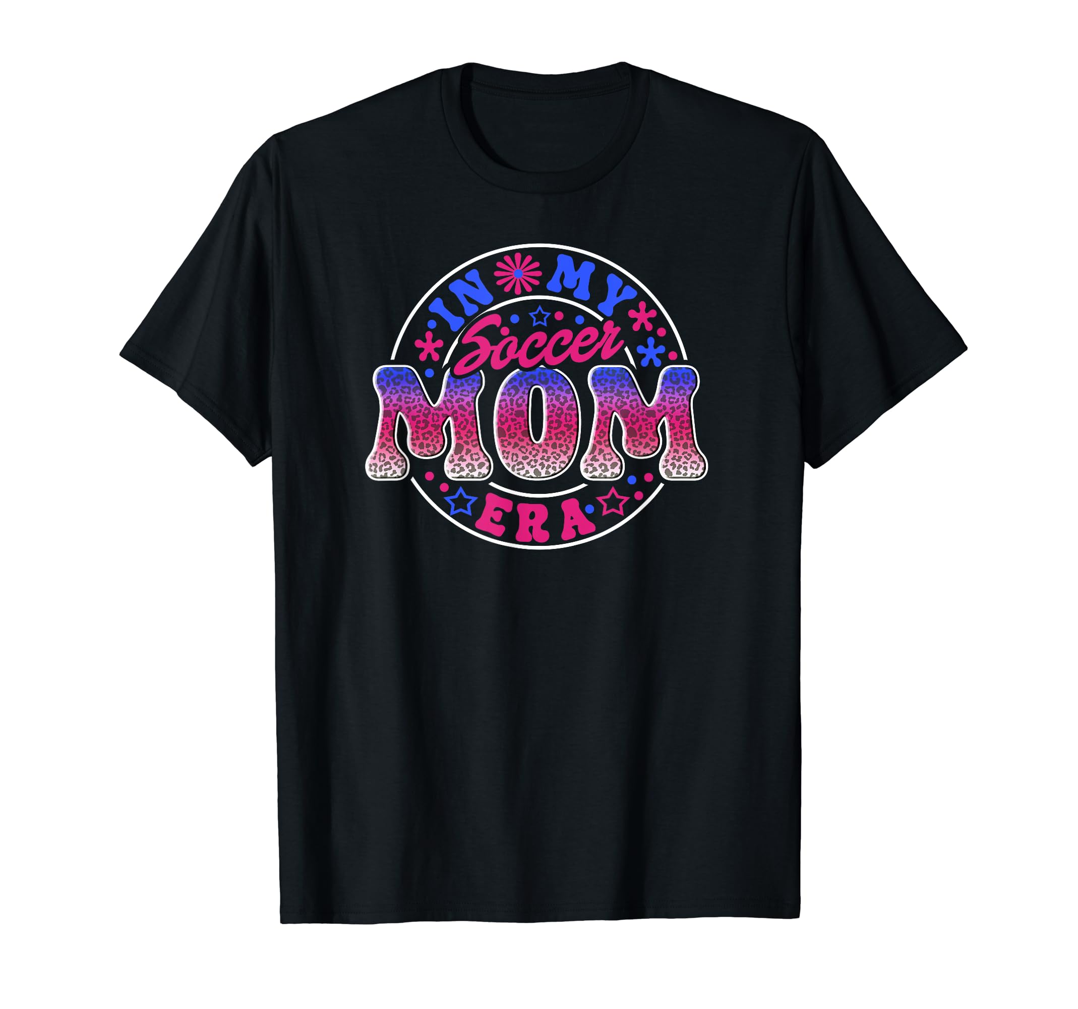 Cheetah Pattern Soccer Mom Era T-Shirt - Fun Novelty Design for Adults - T-Shirt, Sweatshirt, Hoodie